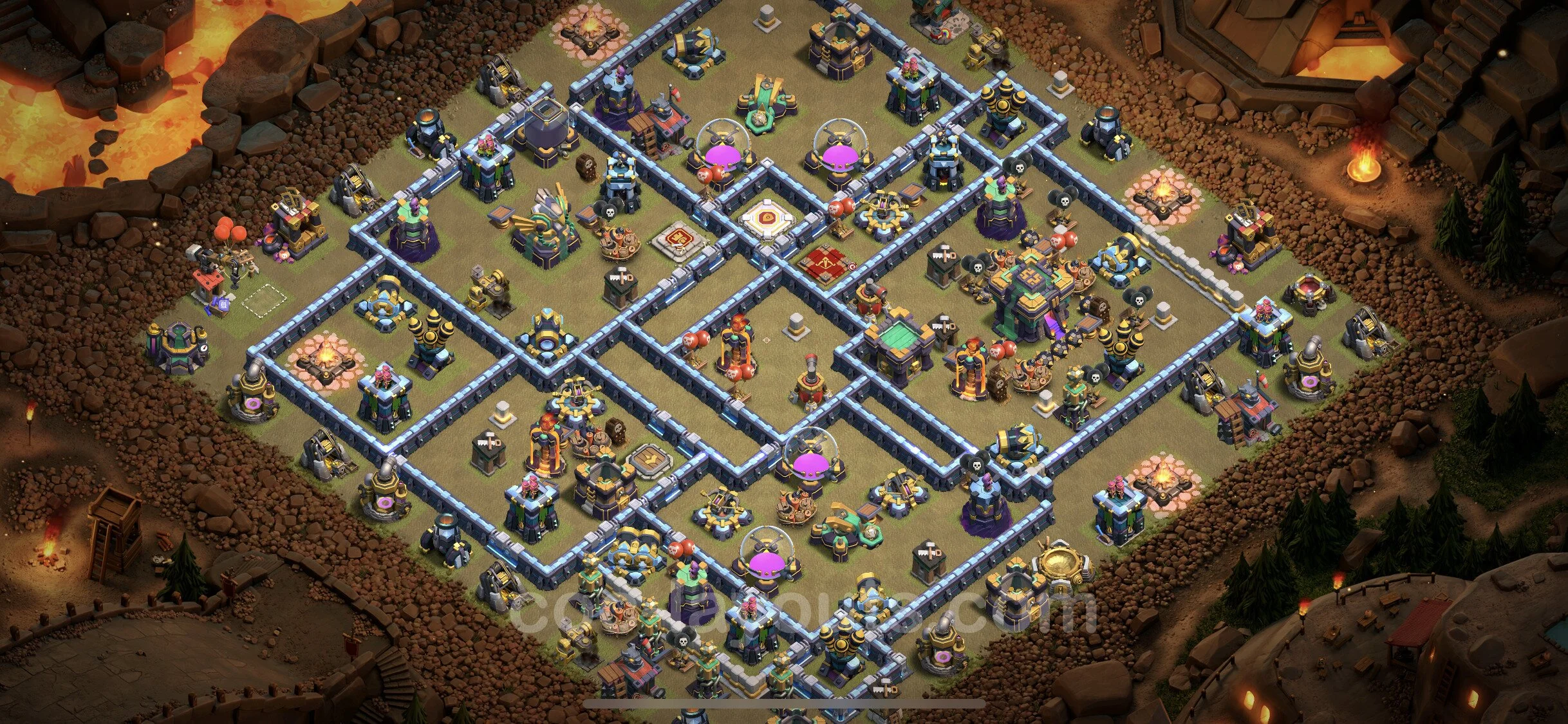 Top War Base TH14 with Link, Anti Everything - CWL Defence Plan - Clash of Clans - (#96) — Война BH14