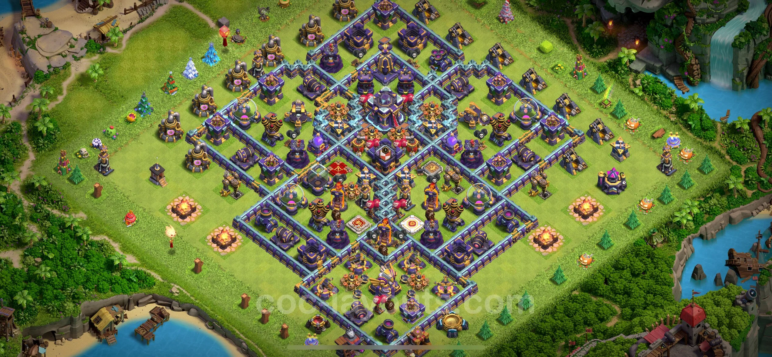 Anti 2 Stars Base TH15 with Link, Legend League - best plan / layout / design - Clash of Clans - (#13) — Défense TH15