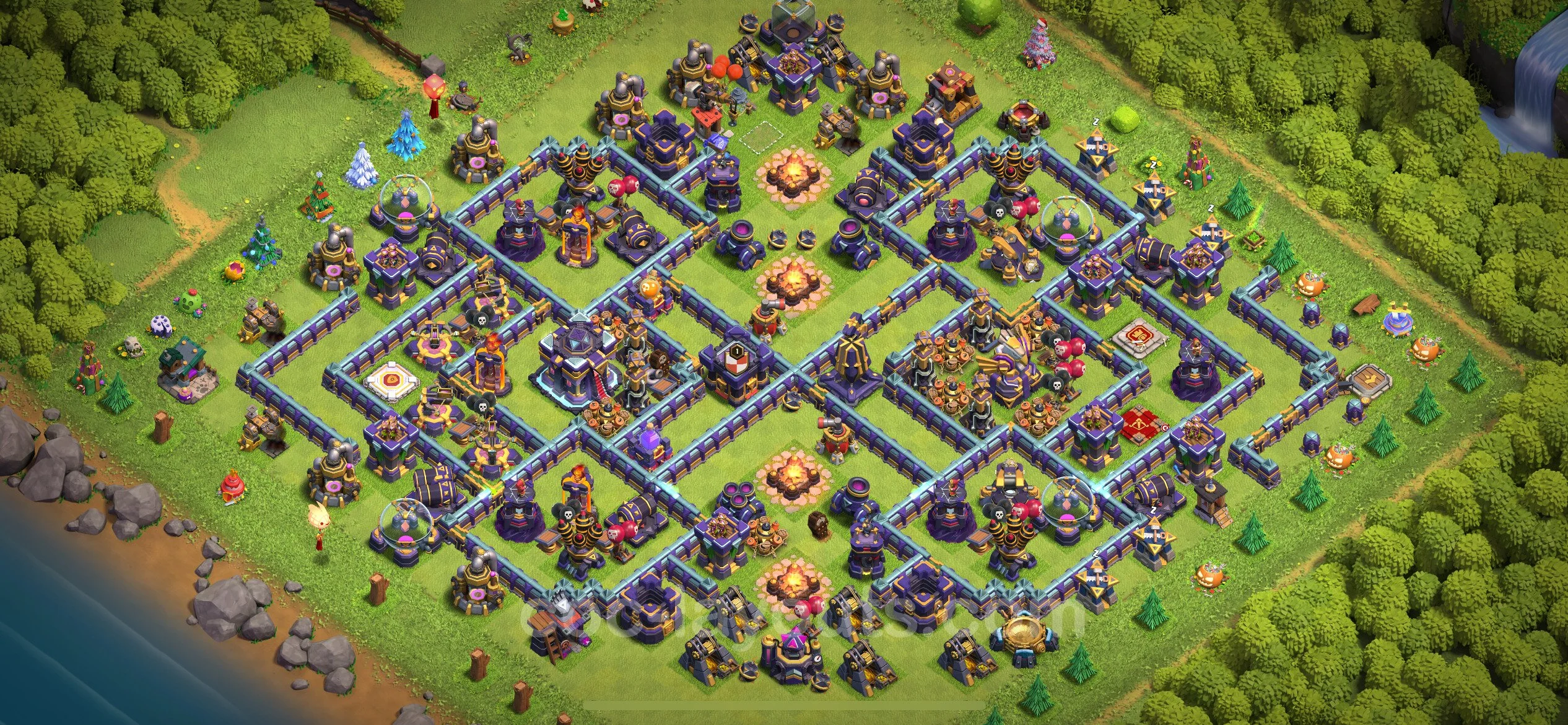 Defense (Trophy) Base TH15 with Link - plan / layout / design - Clash of Clans - (#23) — Защита TH15