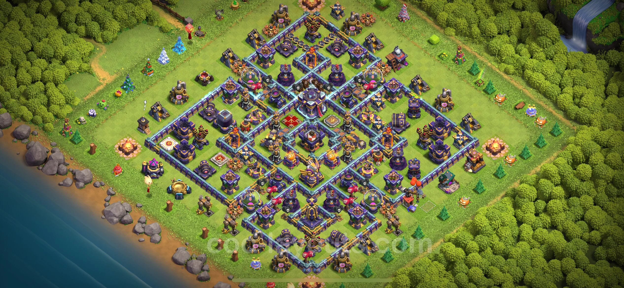 Anti 2 Stars Base TH15 with Link, Hybrid - best plan / layout / design - Clash of Clans - (#30) — Verteidigung TH15
