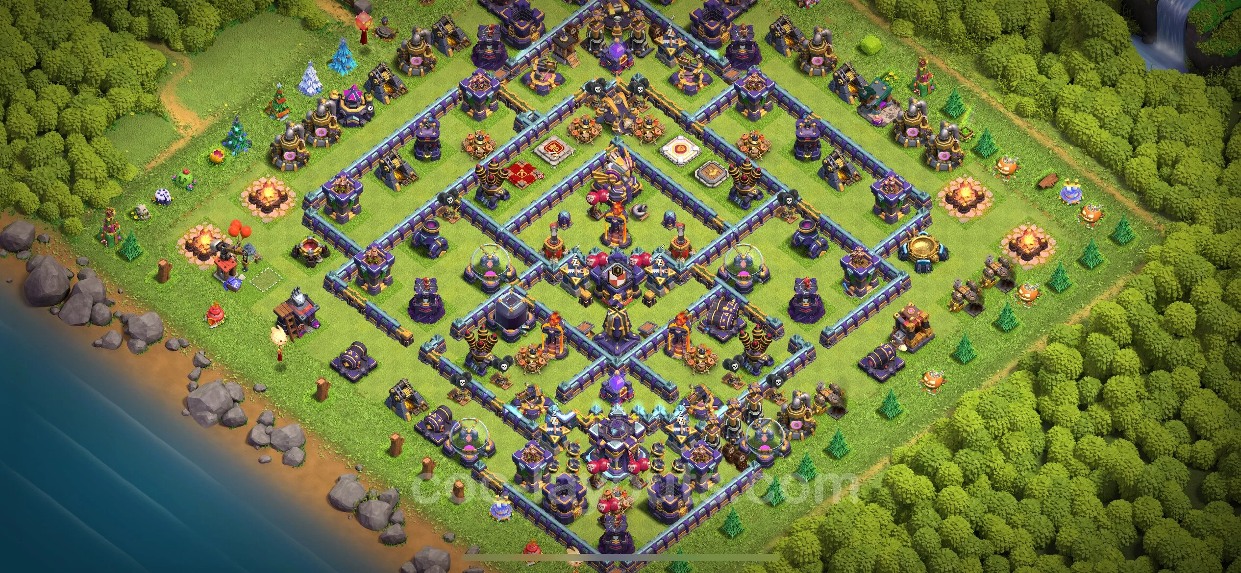 Top Base TH15 with Link - Anti Everything Defence Plan - Clash of Clans - (#38) — Verteidigung TH15