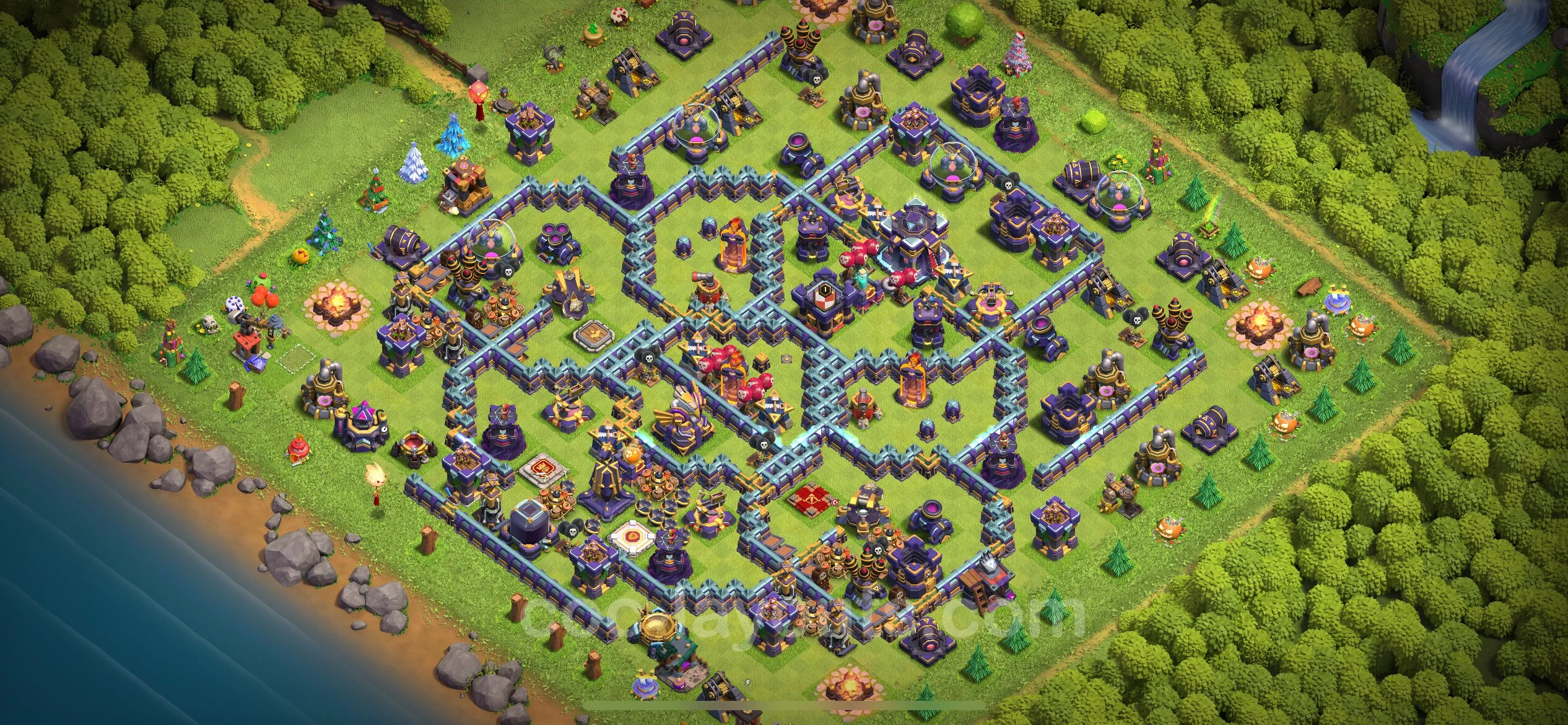 Defense (Trophy) Base TH15 with Link - plan / layout / design - Clash of Clans - (#42) — Захист TH15