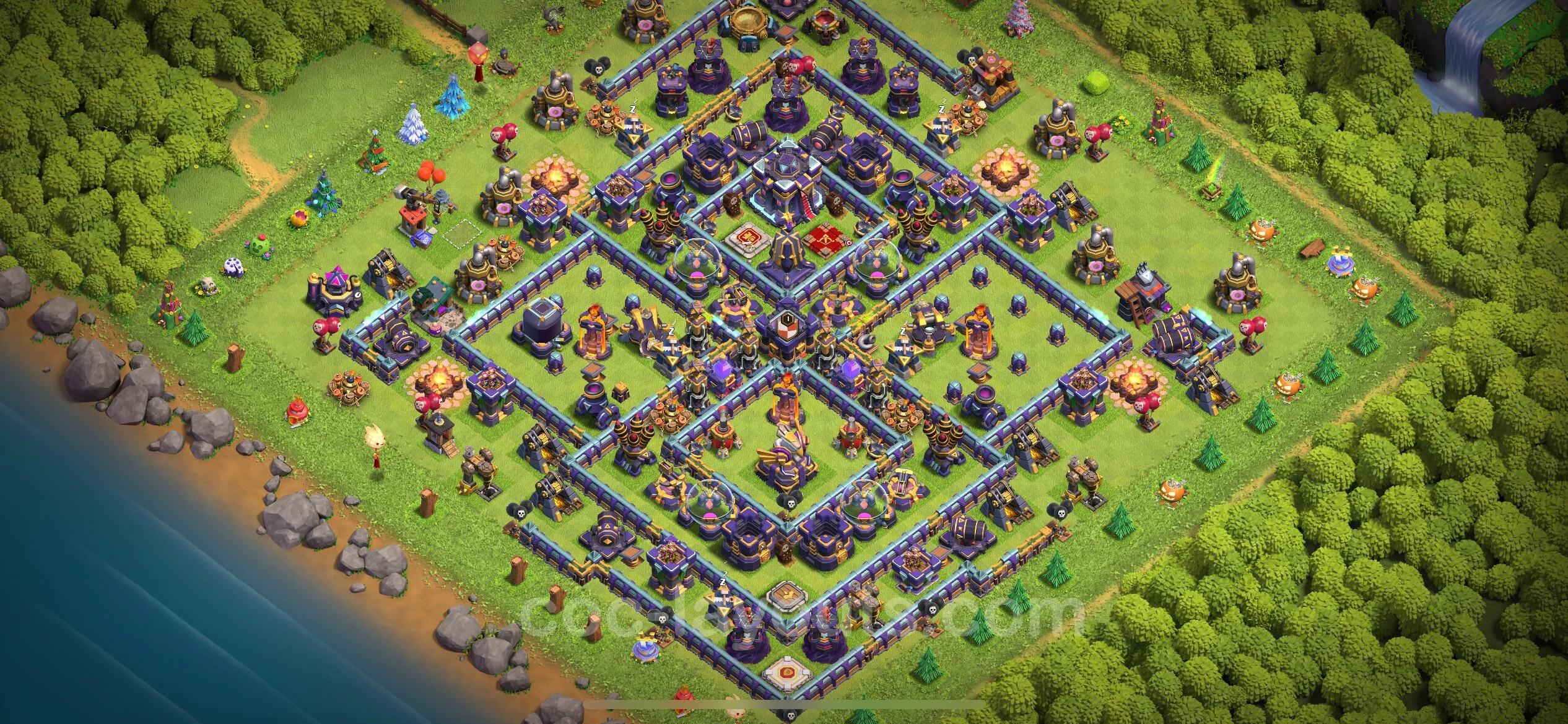 Top Base TH15 with Link, Hybrid - Anti Everything Defence Plan - Clash of Clans - (#5)