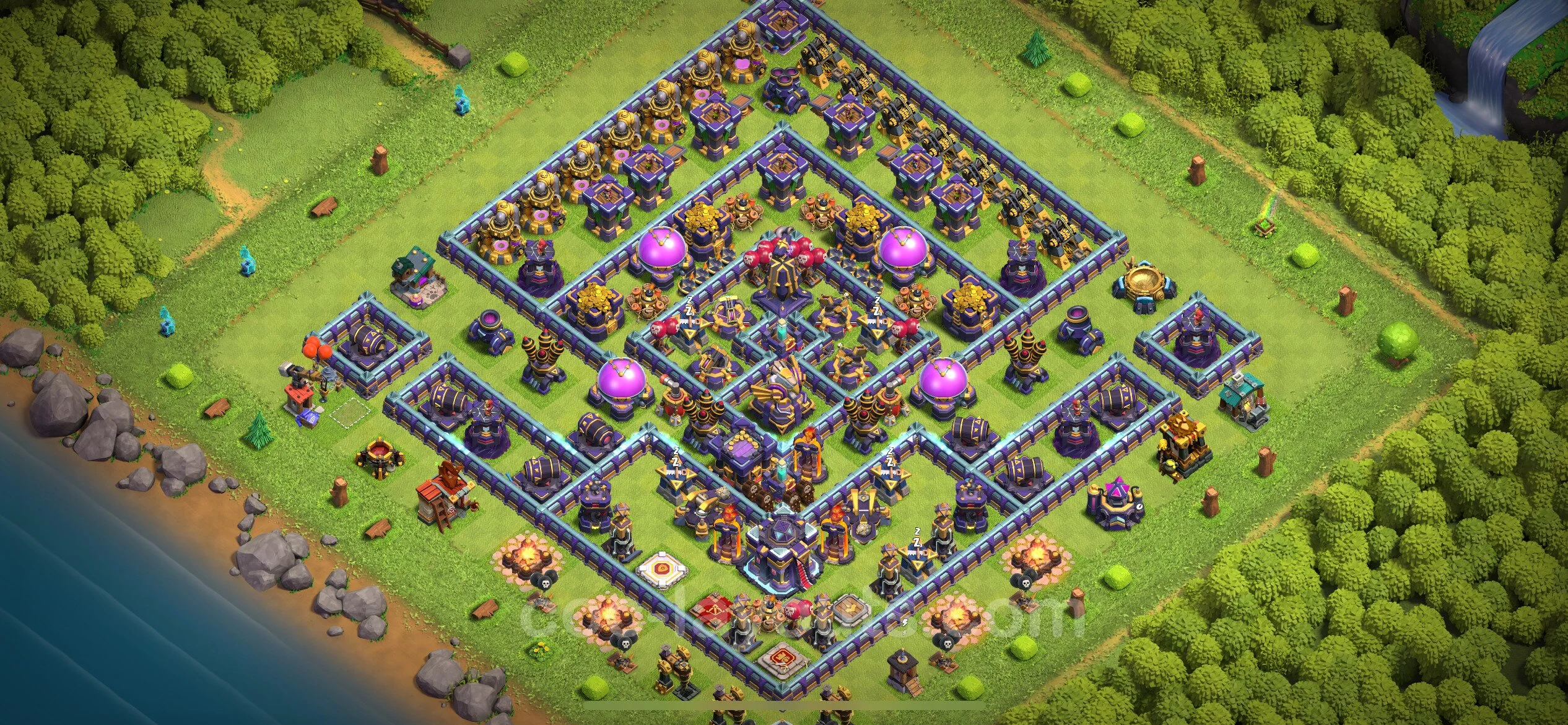 Anti 3 Stars Base TH15 with Link, Anti Everything - best plan / layout / design - Clash of Clans - (#53) — Защита TH15