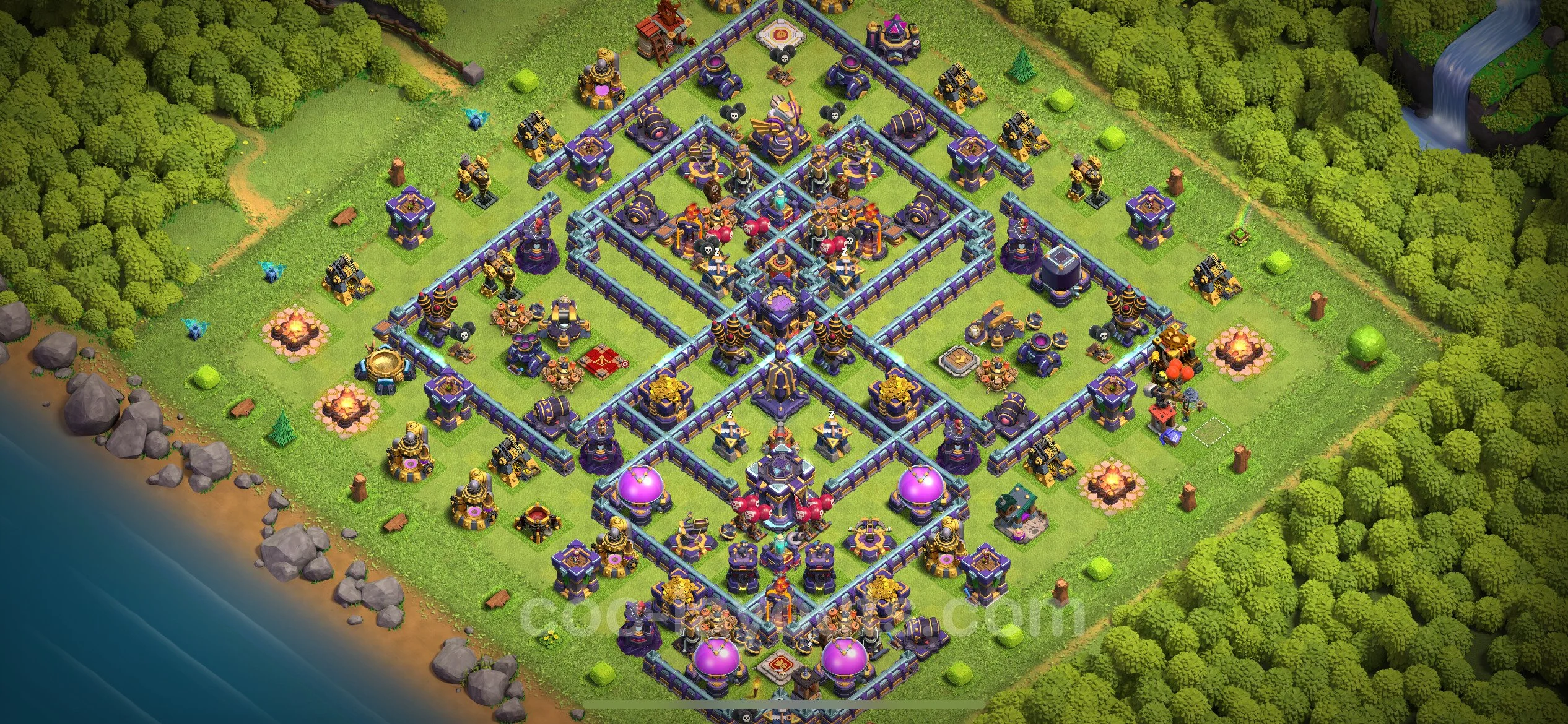 Anti 2 Stars Base TH15 with Link, Legend League - best plan / layout / design - Clash of Clans - (#54) — Verdediging TH15