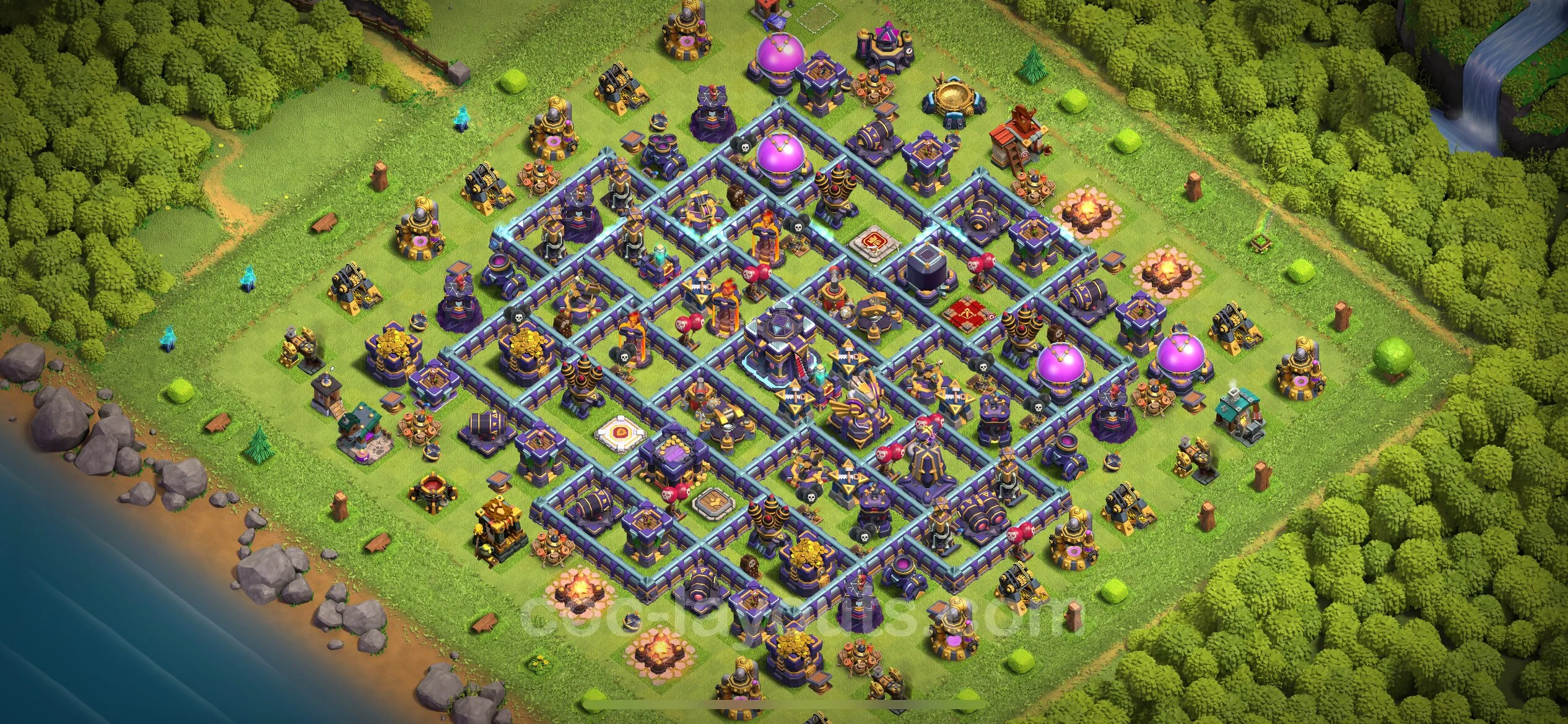 Anti 3 Stars Base TH15 with Link, Anti Everything - best plan / layout / design - Clash of Clans - (#56) — Захист TH15