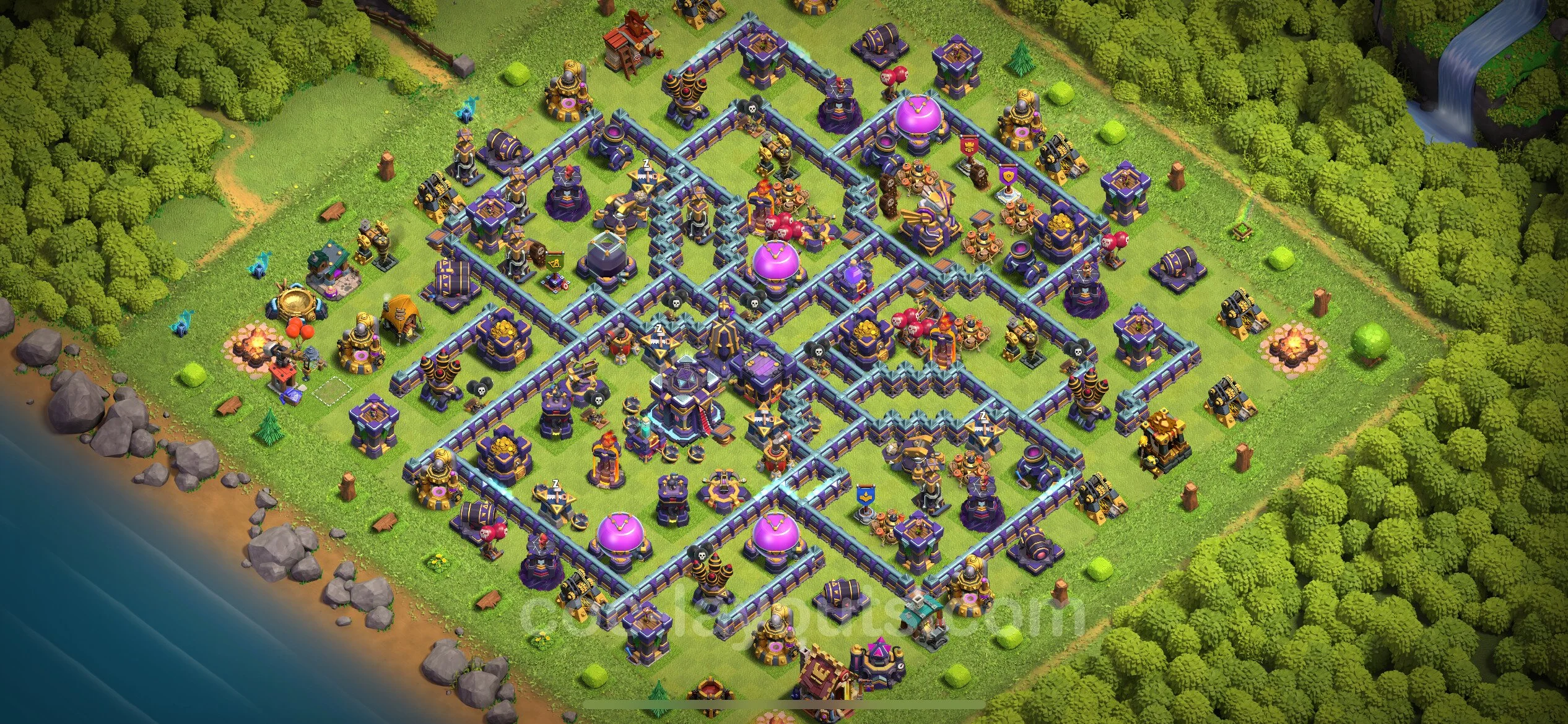 Top Base TH15 with Link - Anti Everything Defence Plan - Clash of Clans - (#60) — Obrona TH15