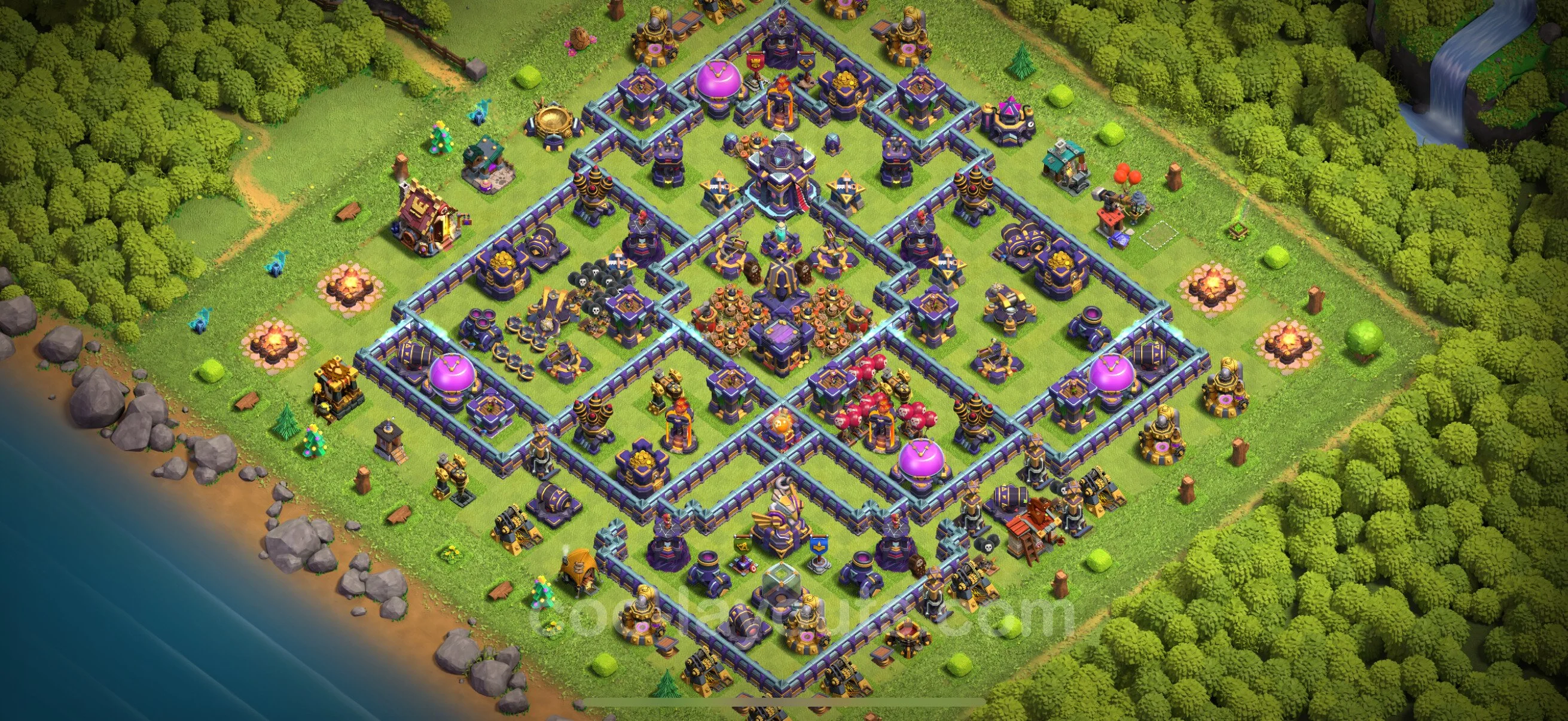Defense (Trophy) Base TH15 with Link, Anti Everything, Hybrid - plan / layout / design - Clash of Clans - (#61) — Obrona TH15