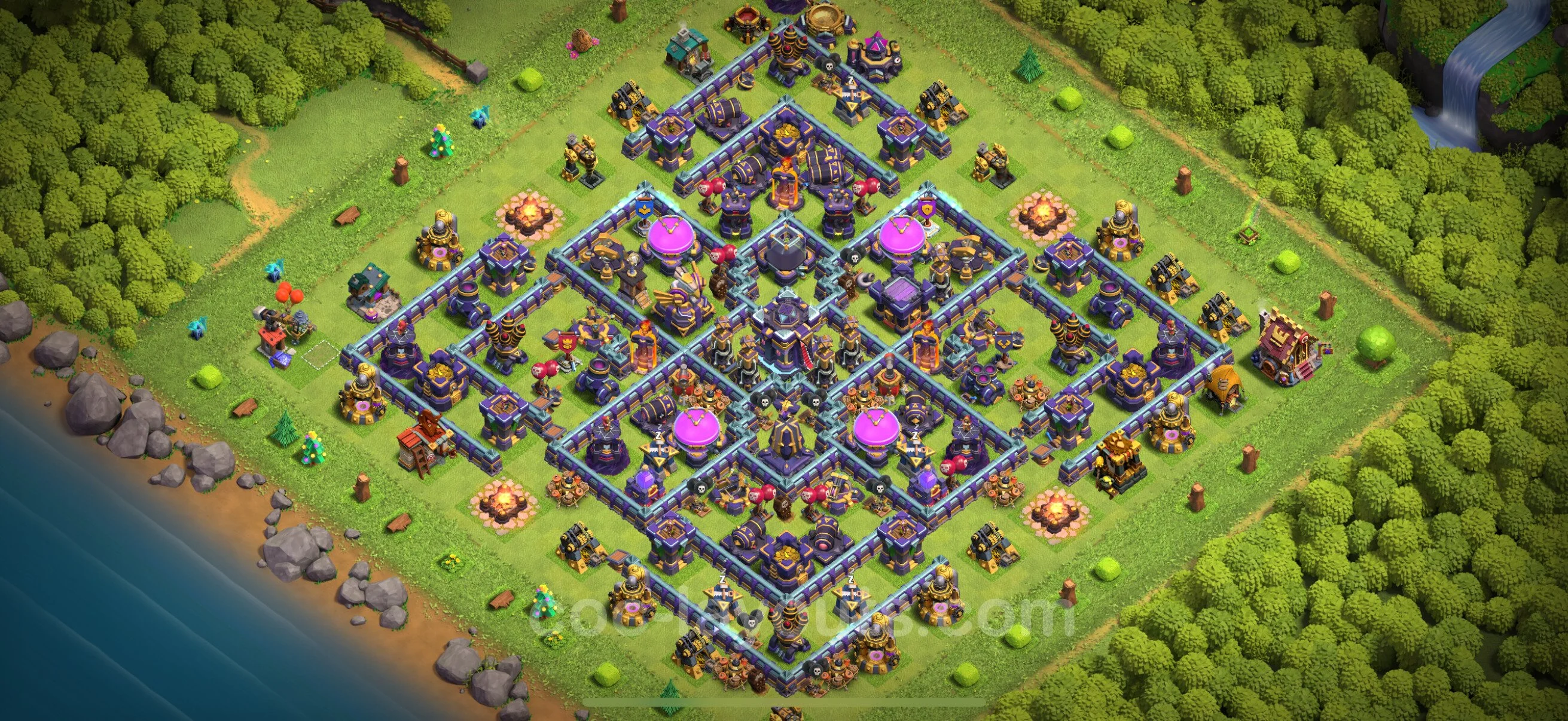 Anti 2 Stars Base TH15 with Link - best plan / layout / design - Clash of Clans - (#65) — Verteidigung TH15