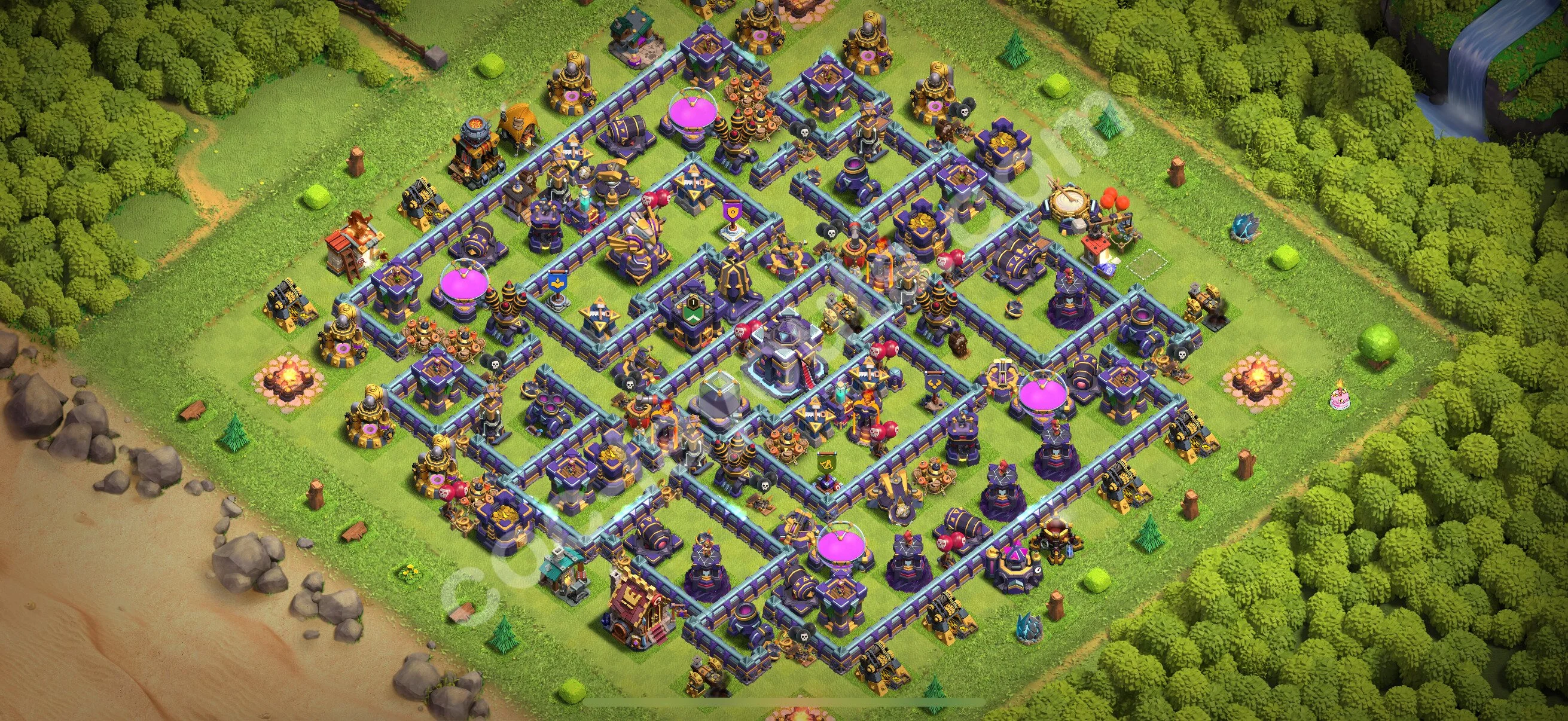 Anti 3 Stars Base TH15 with Link, Anti Air / Electro Dragon - best plan / layout / design - Clash of Clans 2026 - (#75) — Захист TH15