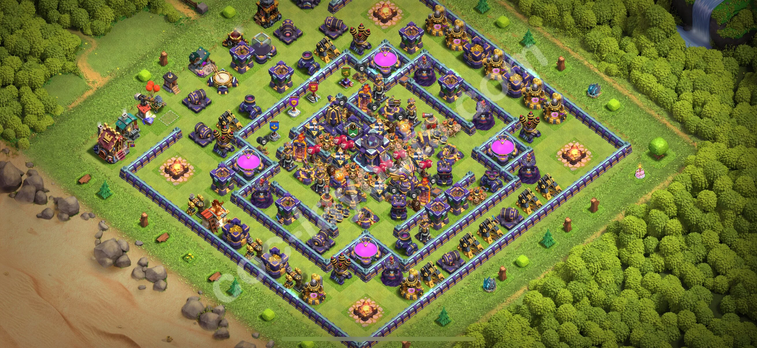 Anti 2 Stars Base TH15 with Link, Anti Everything - best plan / layout / design - Clash of Clans 2026 - (#78) — Verteidigung TH15