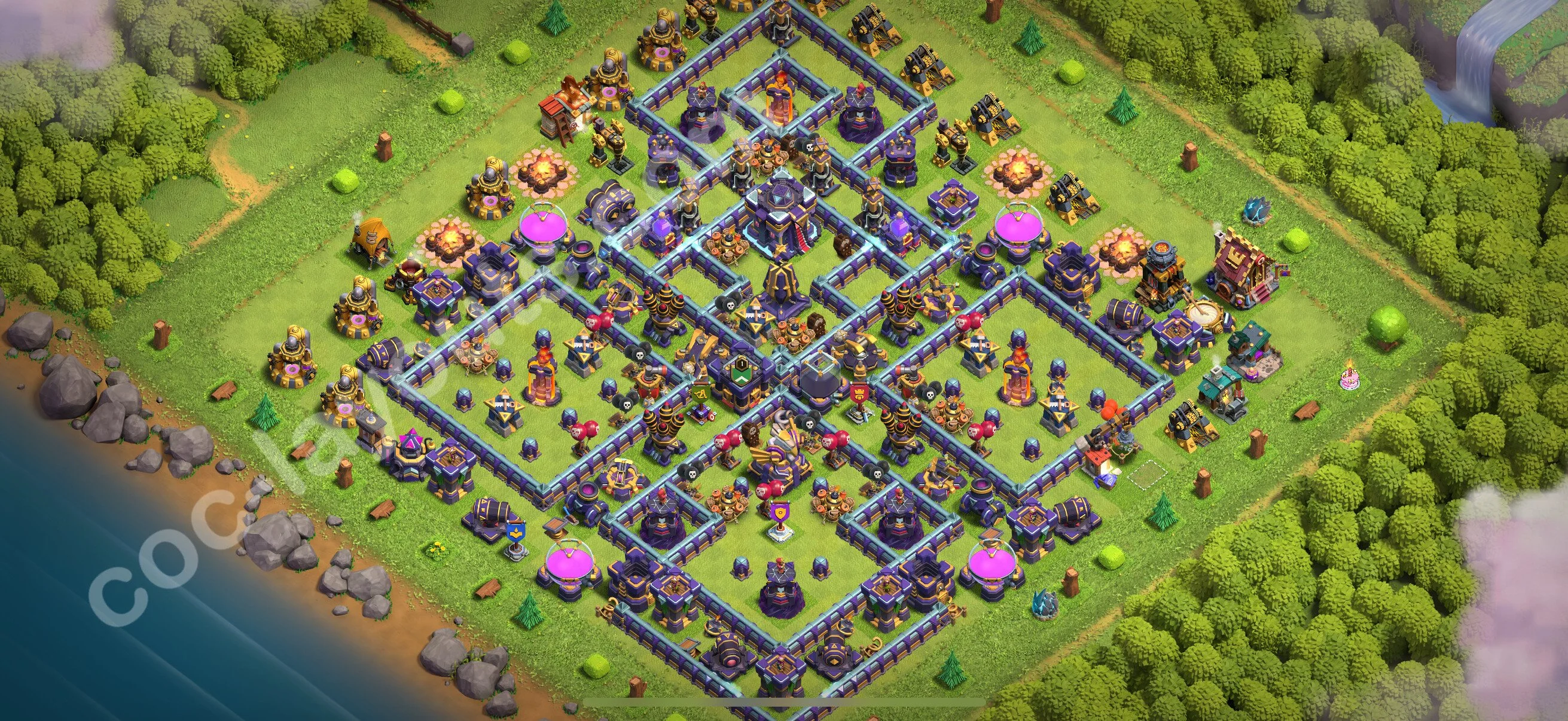 Anti 2 Stars Base TH15 with Link - best plan / layout / design - Clash of Clans 2026 - (#82) — Защита TH15