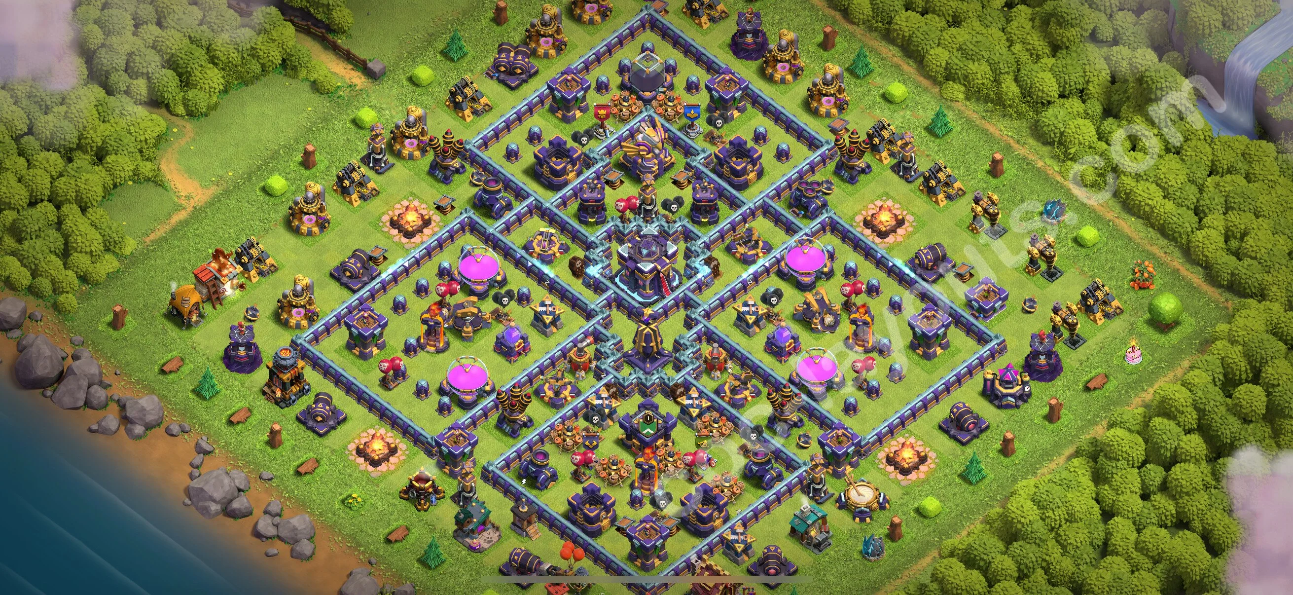 Top Base TH15 with Link, Hybrid - Anti Everything Defence Plan - Clash of Clans 2026 - (#83) — Verteidigung TH15