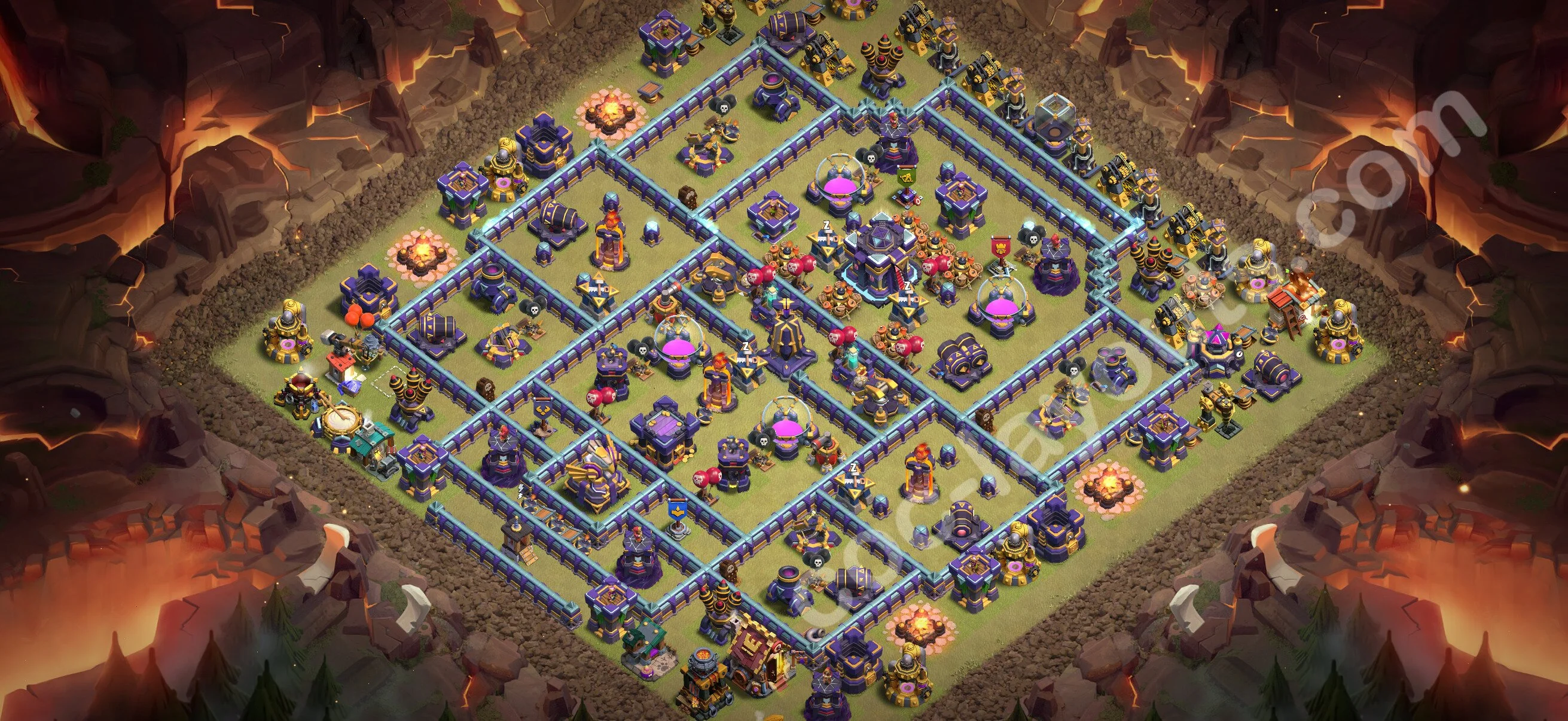 Base TH15 with Link, Anti Air / Electro Dragon Max Levels - defence plan / layout / design - Clash of Clans 2026 - (#84)