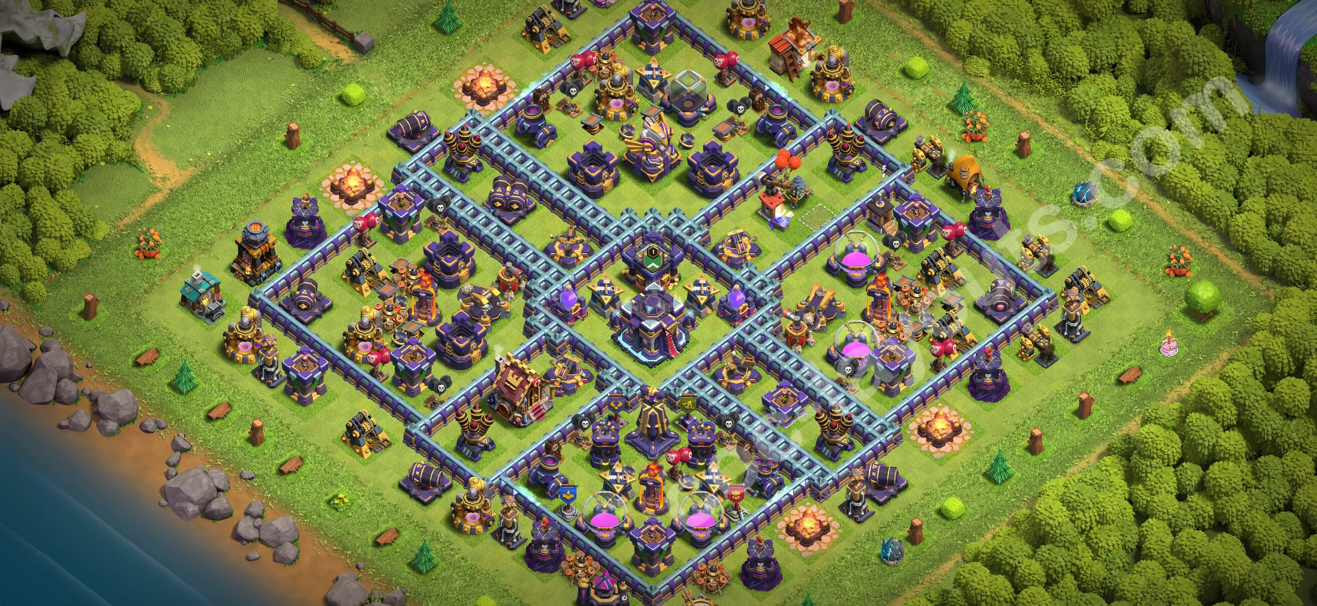 Defense (Trophy) Base TH15 with Link, Hybrid - plan / layout / design - Clash of Clans 2026 - (#86) — Захист TH15