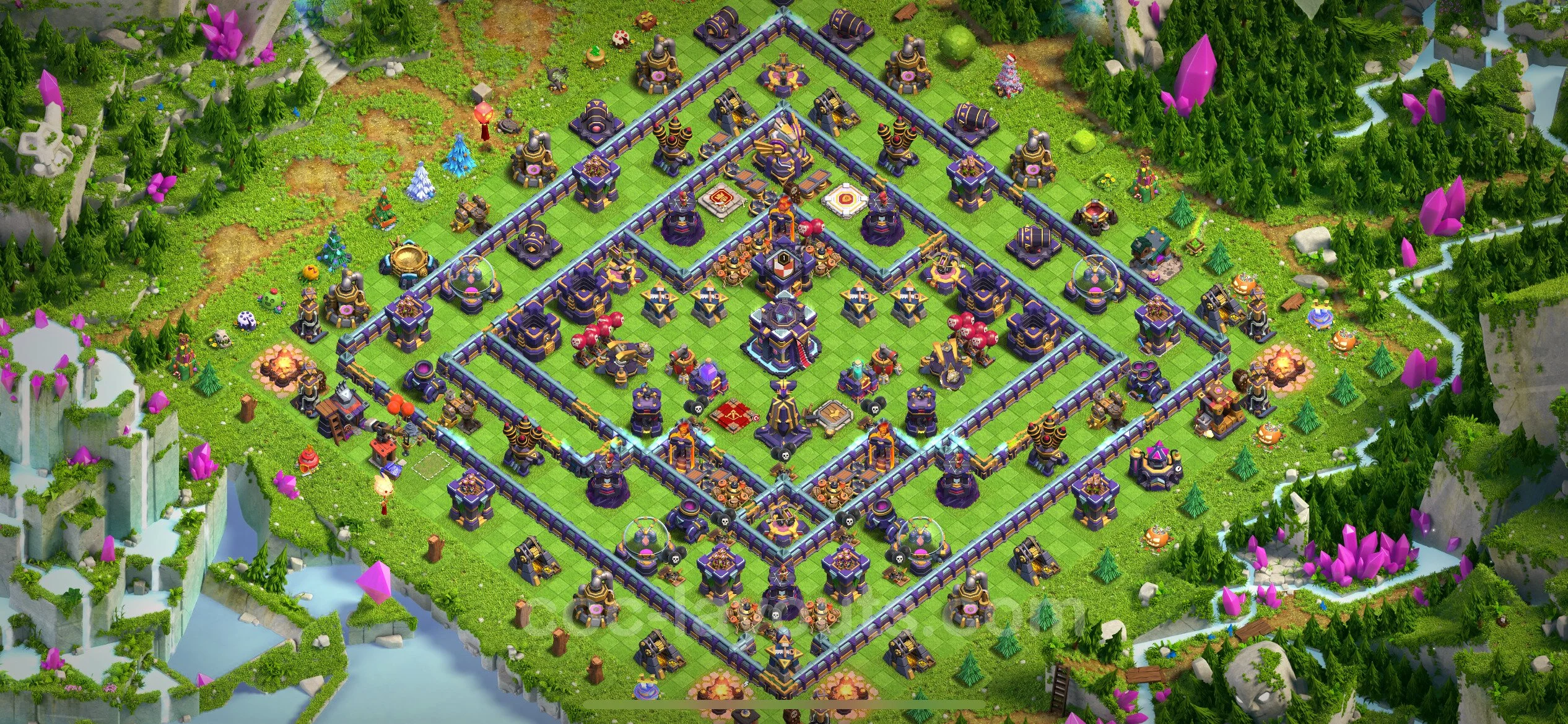 Anti 2 Stars Base TH15 with Link, Hybrid - best plan / layout / design - Clash of Clans - (#9) — Defense TH15