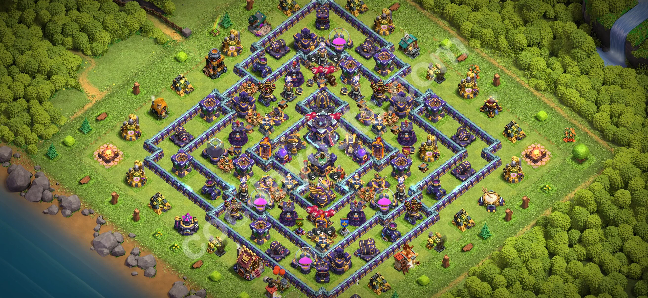 Defense (Trophy) Base TH15 with Link - plan / layout / design - Clash of Clans 2026 - (#94) — Obrona TH15