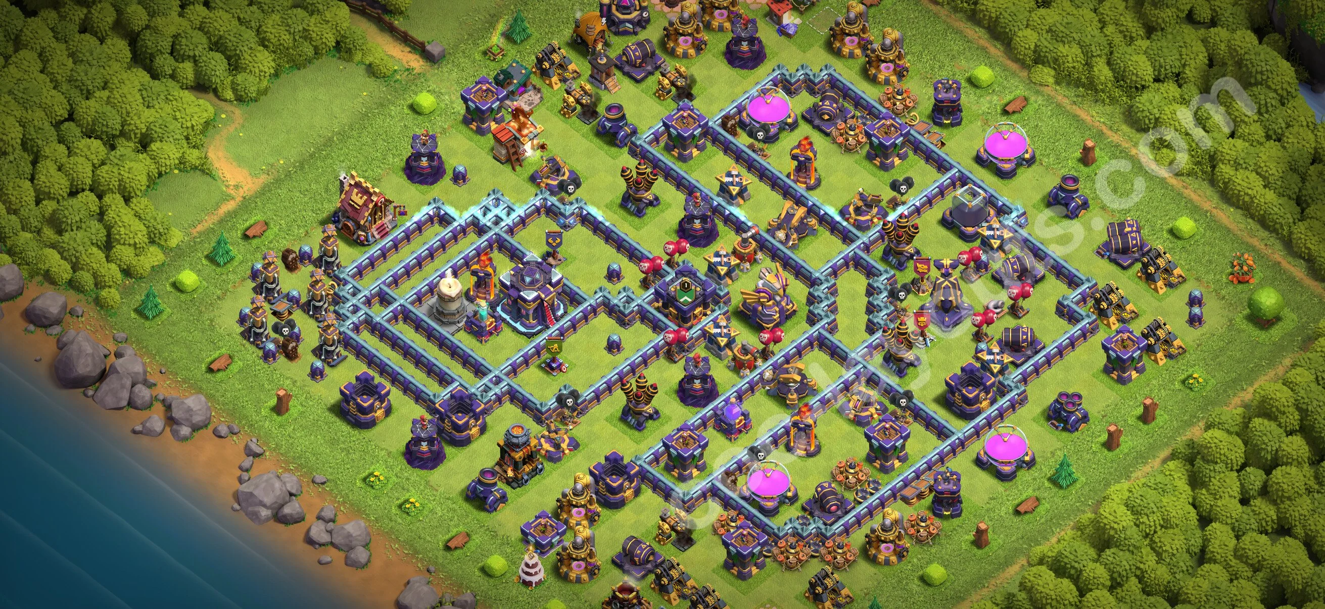 Anti 3 Stars Base TH15 with Link, Anti Everything - best plan / layout / design - Clash of Clans 2026 - (#95) — Défense TH15