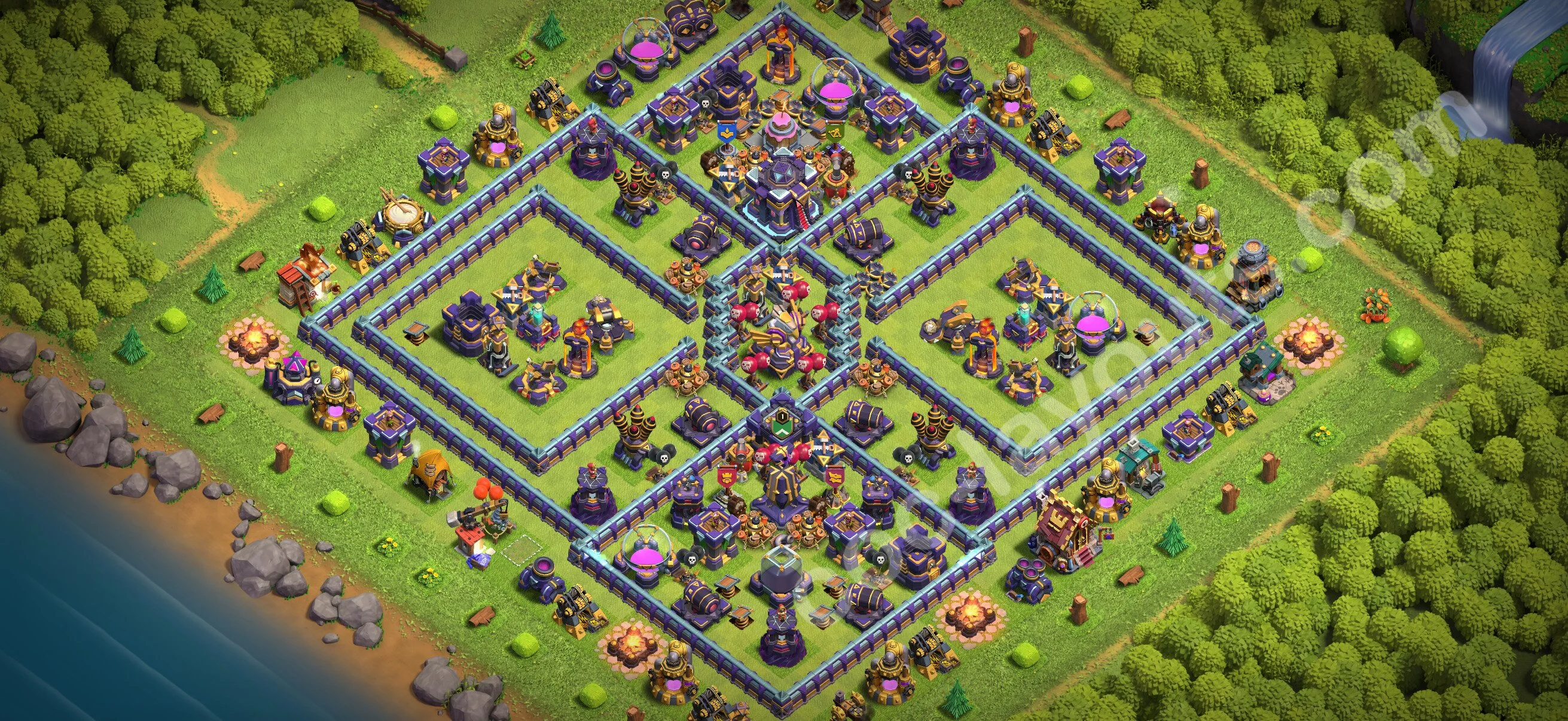 Anti 3 Stars Base TH15 with Link, Anti Everything - best plan / layout / design - Clash of Clans 2026 - (#97) — Verteidigung TH15