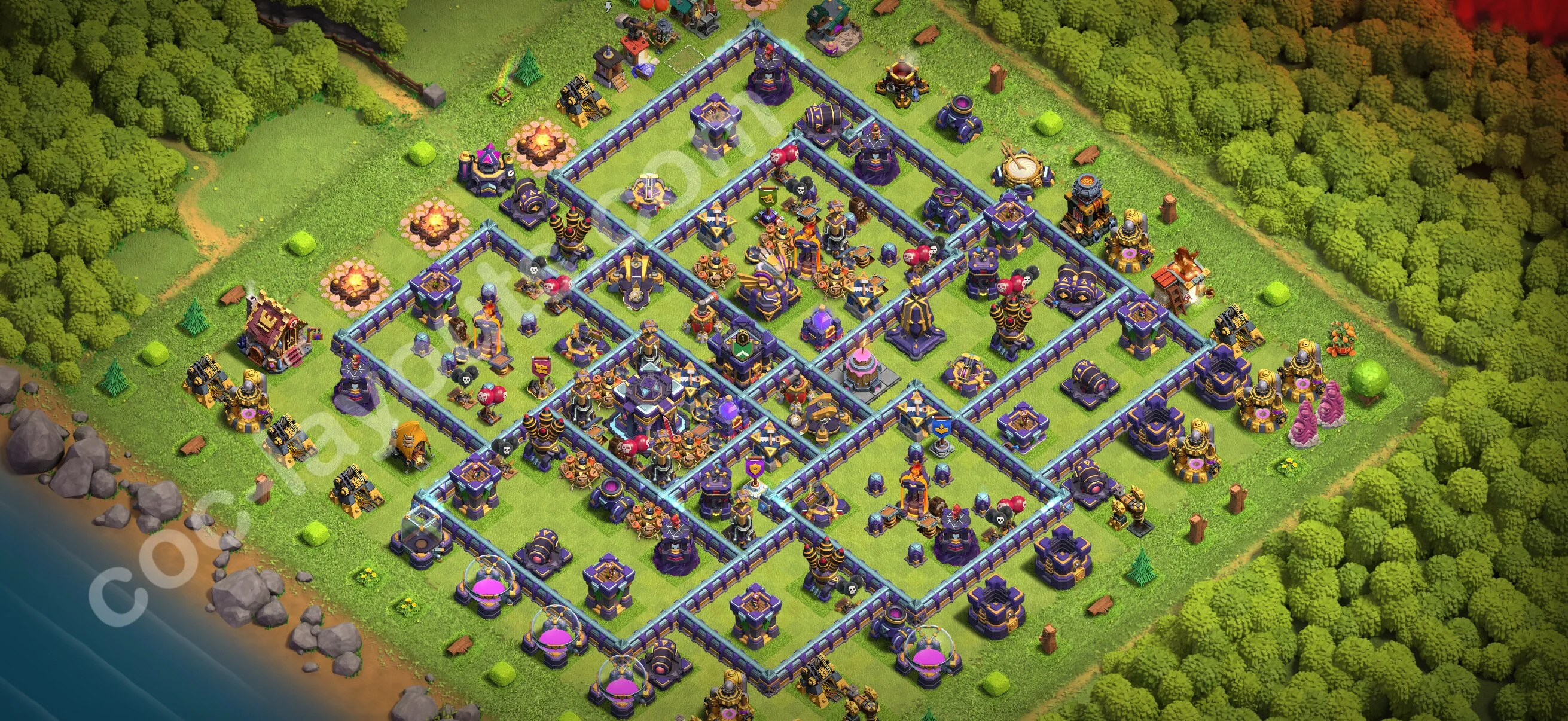Anti 3 Stars Base TH15 with Link - best plan / layout / design - Clash of Clans 2026 - (#99) — Defense TH15