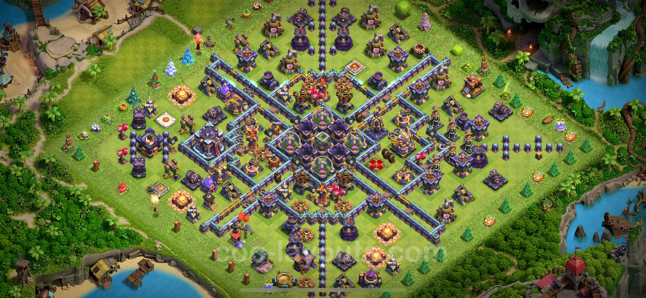 Farming Base TH15 with Link, Anti Everything - plan / layout / design - Clash of Clans - (#13) — Фарм TH15