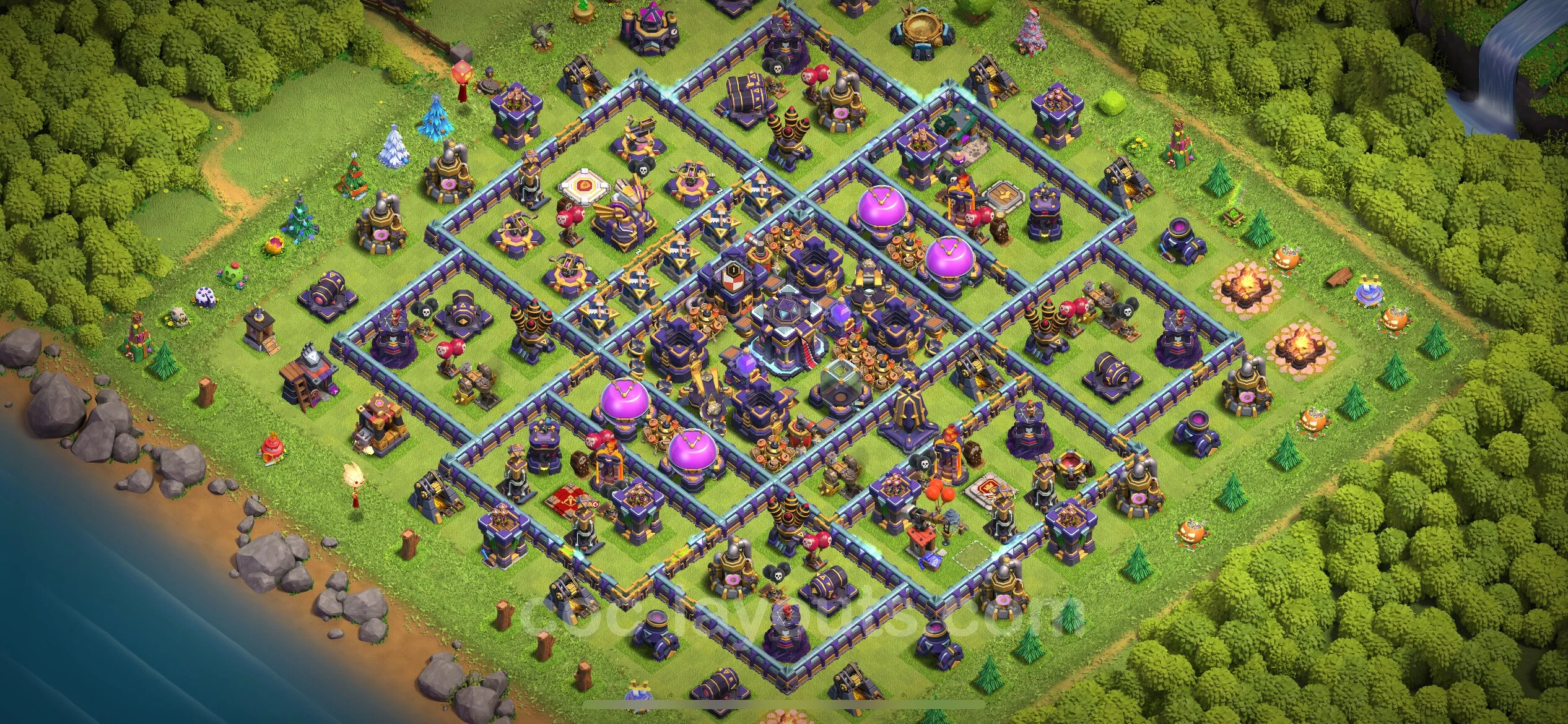 Farming Base TH15 with Link, Hybrid - plan / layout / design - Clash of Clans - (#15) — Фарм TH15