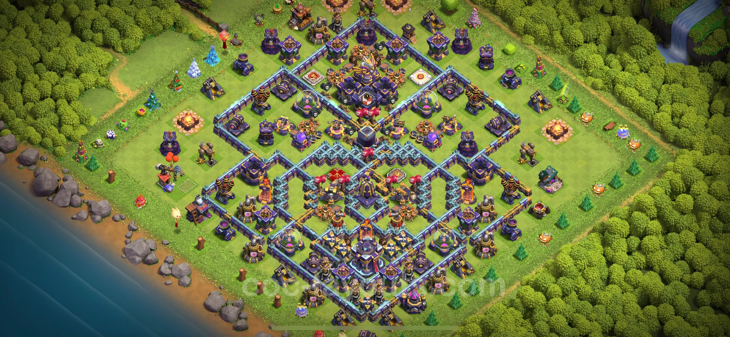Farming Base TH15 with Link, Anti 3 Stars, Hybrid - plan / layout / design - Clash of Clans - (#18) — Фарм TH15