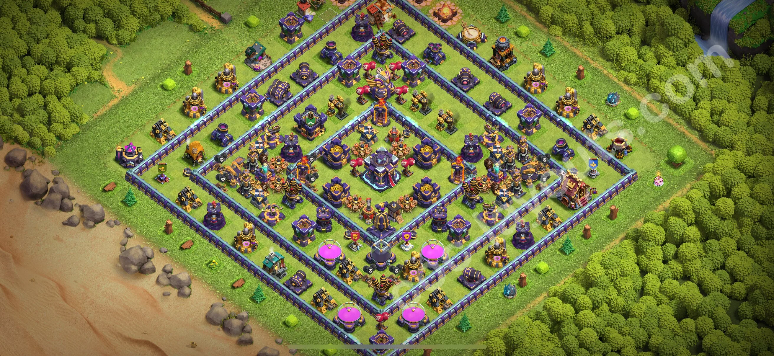 Farming Base TH15 with Link, Anti Air / Electro Dragon, Hybrid - plan / layout / design - Clash of Clans 2026 - (#21) — Фарм TH15
