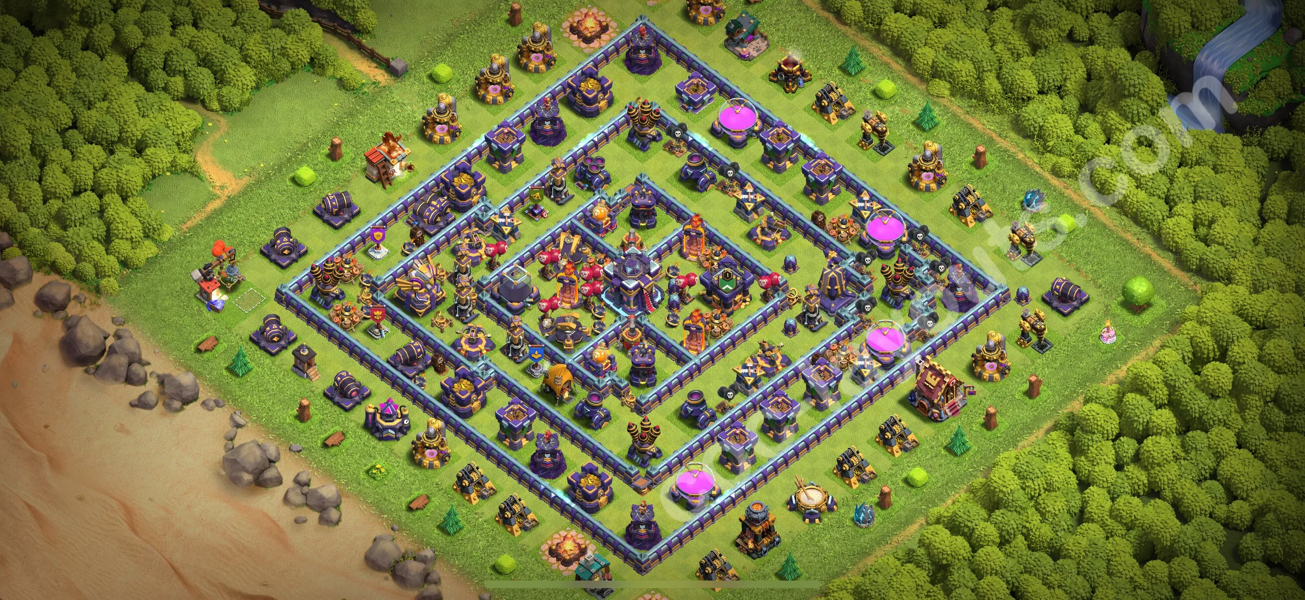 Farming Base TH15 with Link, Anti Air / Electro Dragon - plan / layout / design - Clash of Clans 2026 - (#23) — Фарм TH15