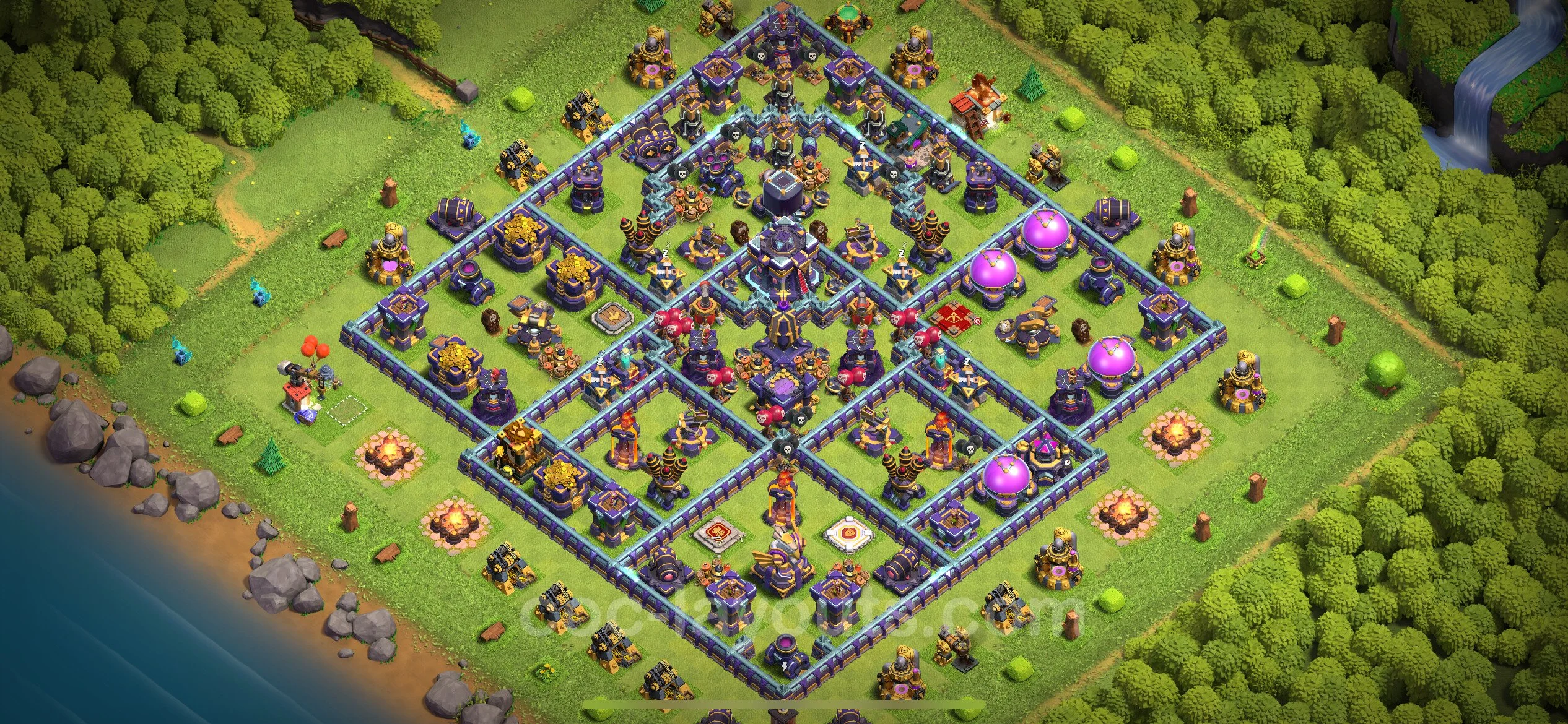 Farming Base TH15 with Link, Anti 2 Stars - plan / layout / design - Clash of Clans - (#25) — Farming TH15
