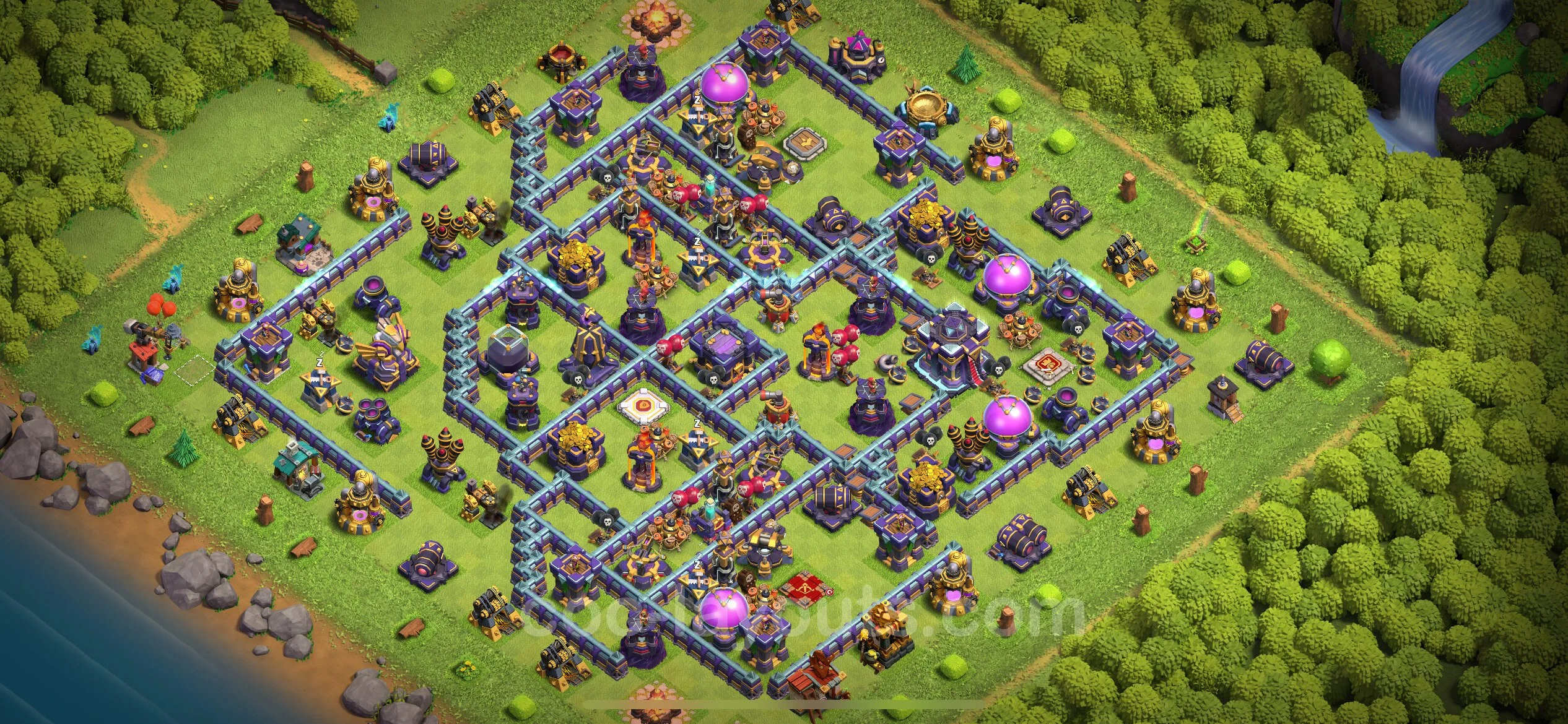 Farming Base TH15 with Link - plan / layout / design - Clash of Clans - (#26) — Фарм TH15