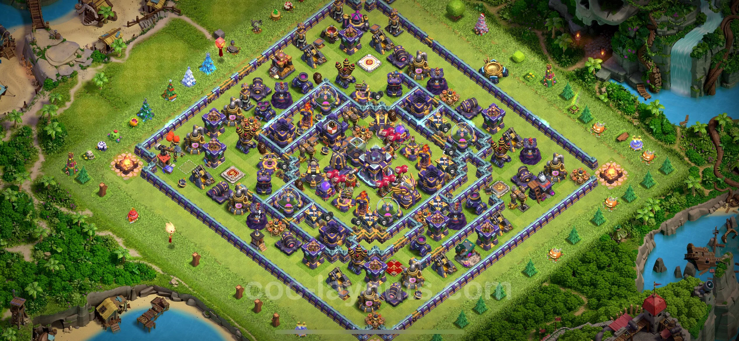 Farming Base TH15 with Link, Anti Everything - plan / layout / design - Clash of Clans - (#3)