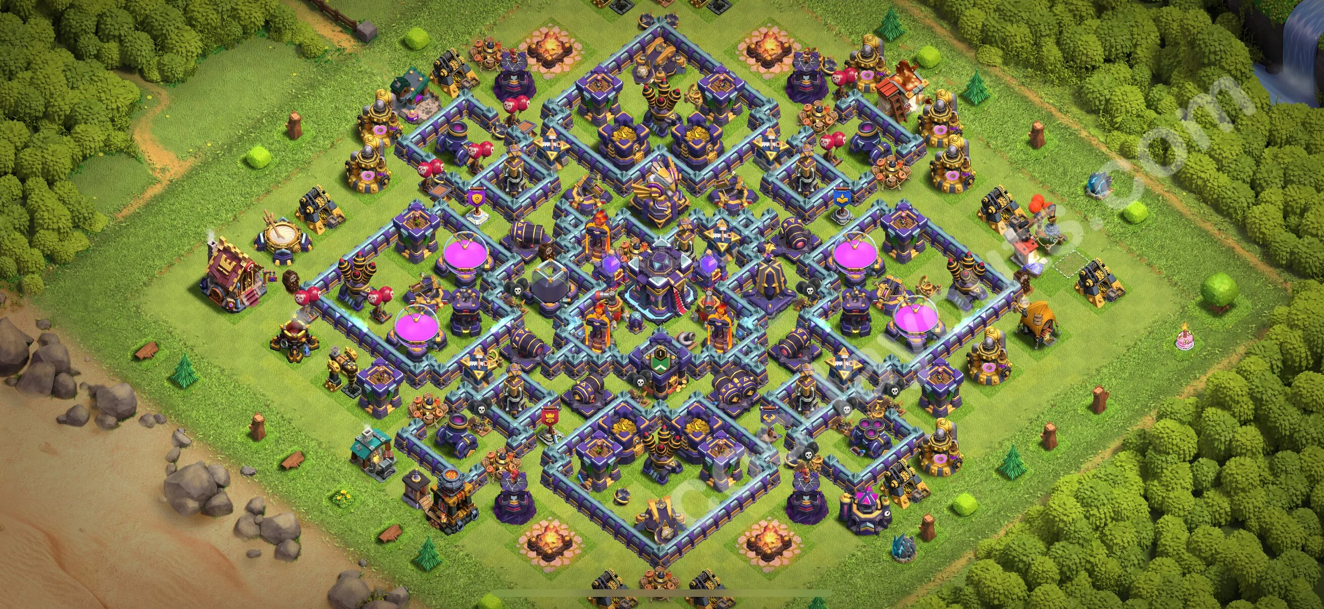 Farming Base TH15 with Link, Anti 3 Stars, Hybrid - plan / layout / design - Clash of Clans 2026 - (#31) — Фарм TH15