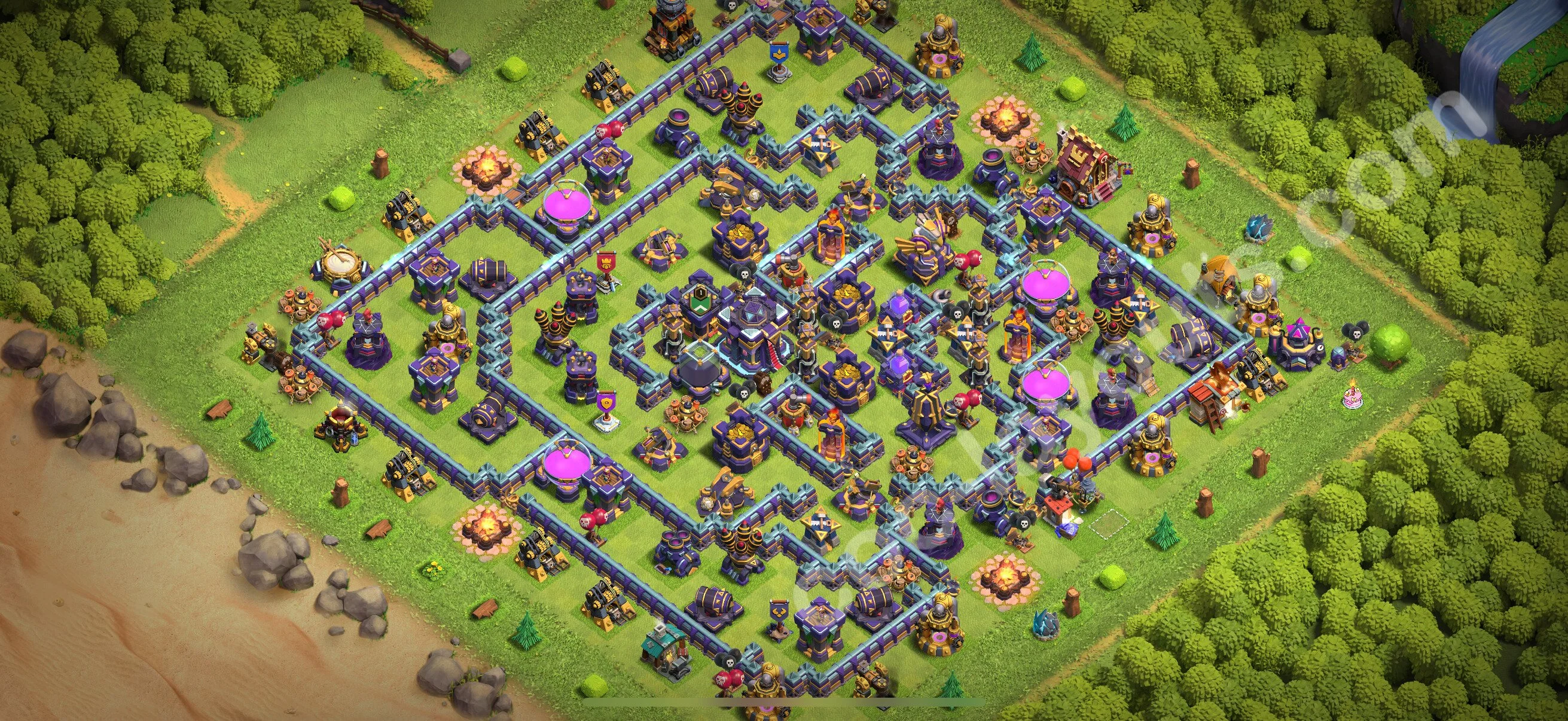 Farming Base TH15 with Link, Anti 2 Stars, Hybrid - plan / layout / design - Clash of Clans 2026 - (#33) — Фарм TH15