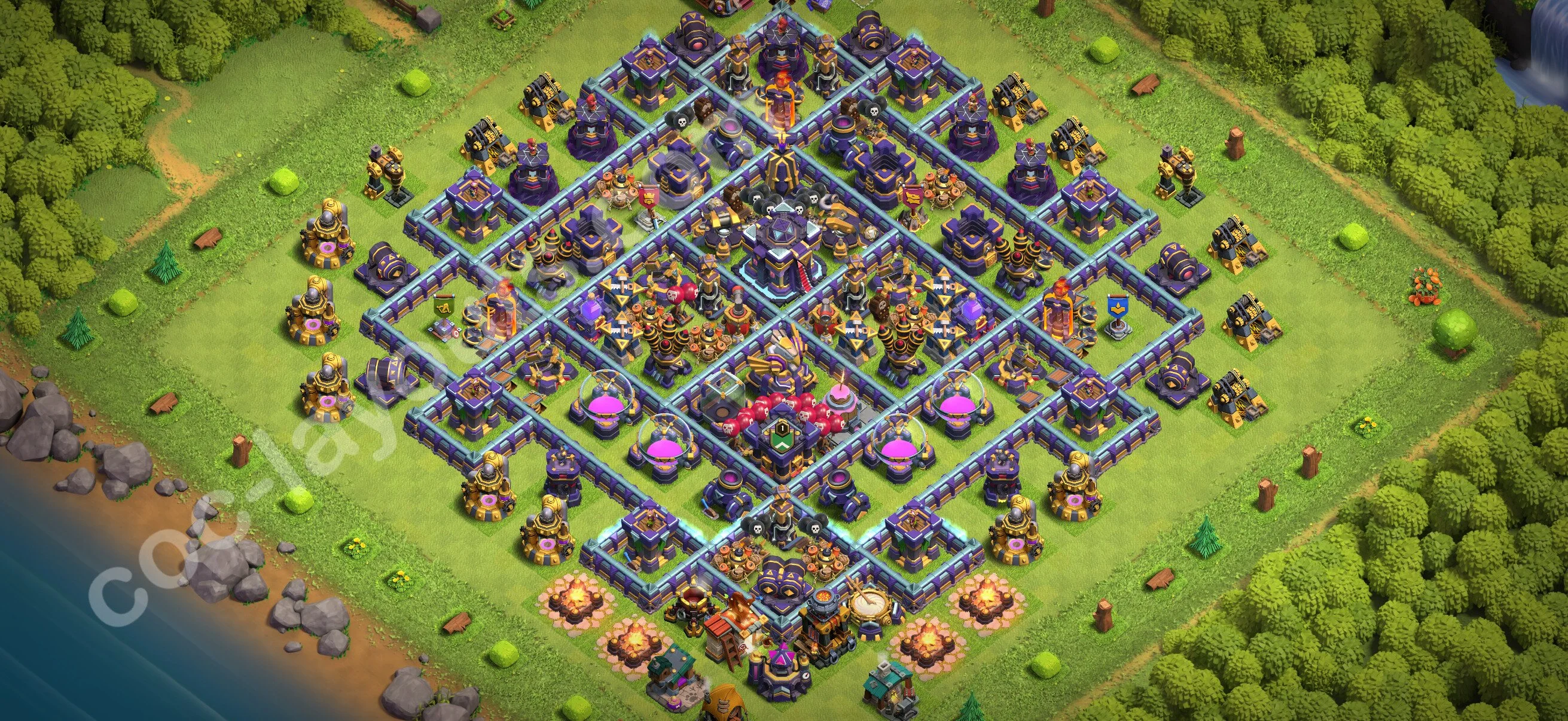 Farming Base TH15 with Link, Anti 3 Stars, Anti Everything - plan / layout / design - Clash of Clans 2026 - (#38) — Фарм TH15