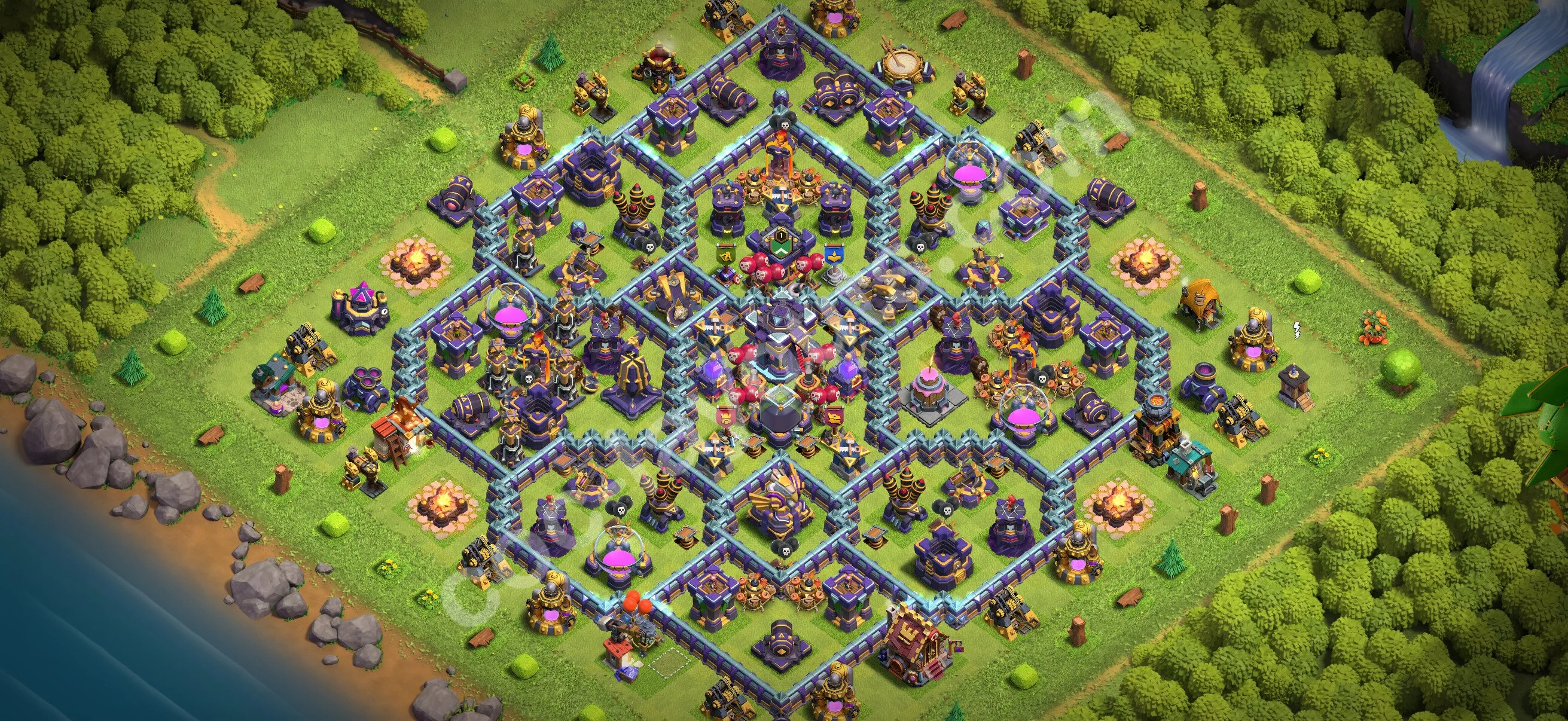 Farming Base TH15 with Link, Anti 2 Stars, Hybrid - plan / layout / design - Clash of Clans 2026 - (#39) — Farma TH15