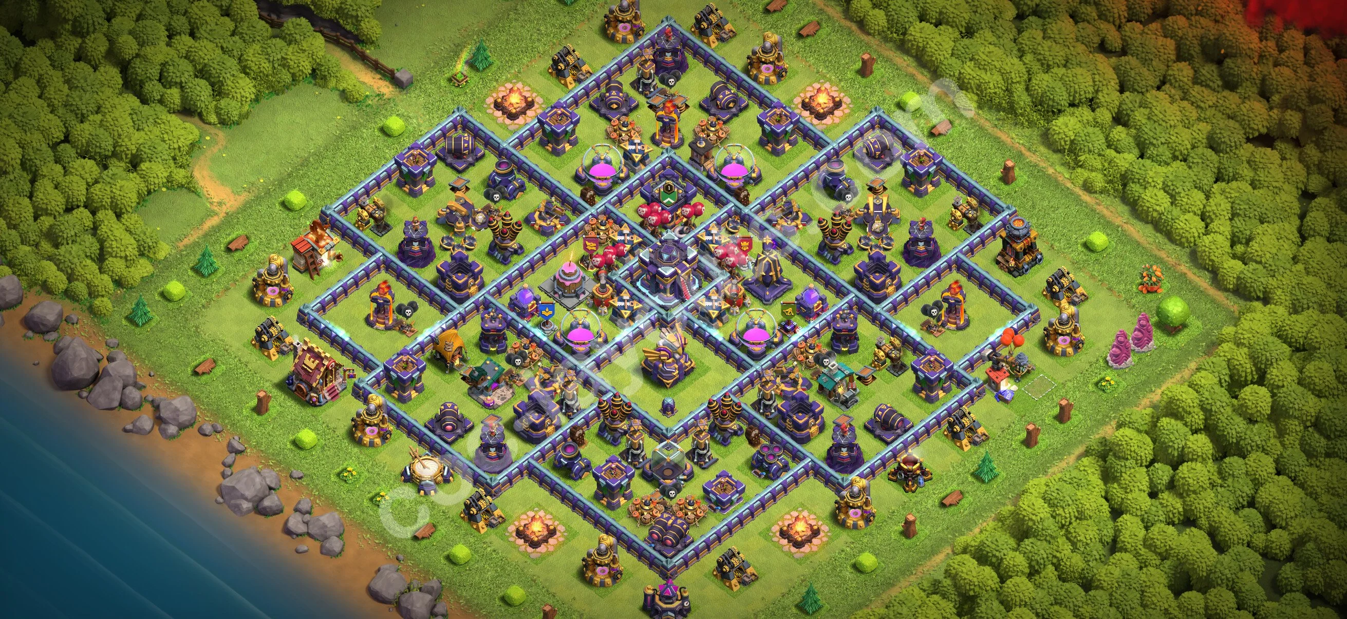 Farming Base TH15 with Link, Anti 2 Stars - plan / layout / design - Clash of Clans 2026 - (#40) — Farm TH15