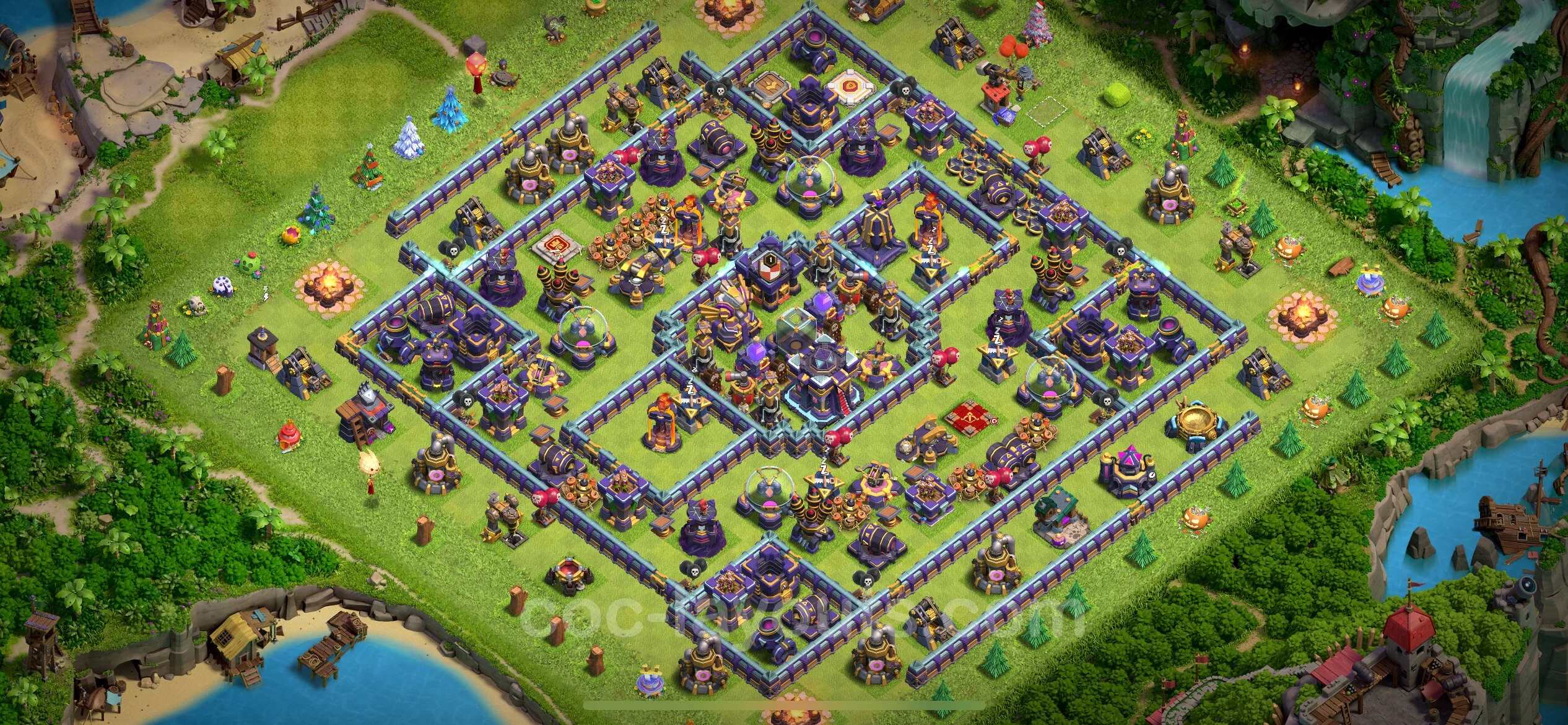 Farming Base TH15 with Link, Anti 3 Stars, Hybrid - plan / layout / design - Clash of Clans - (#5)