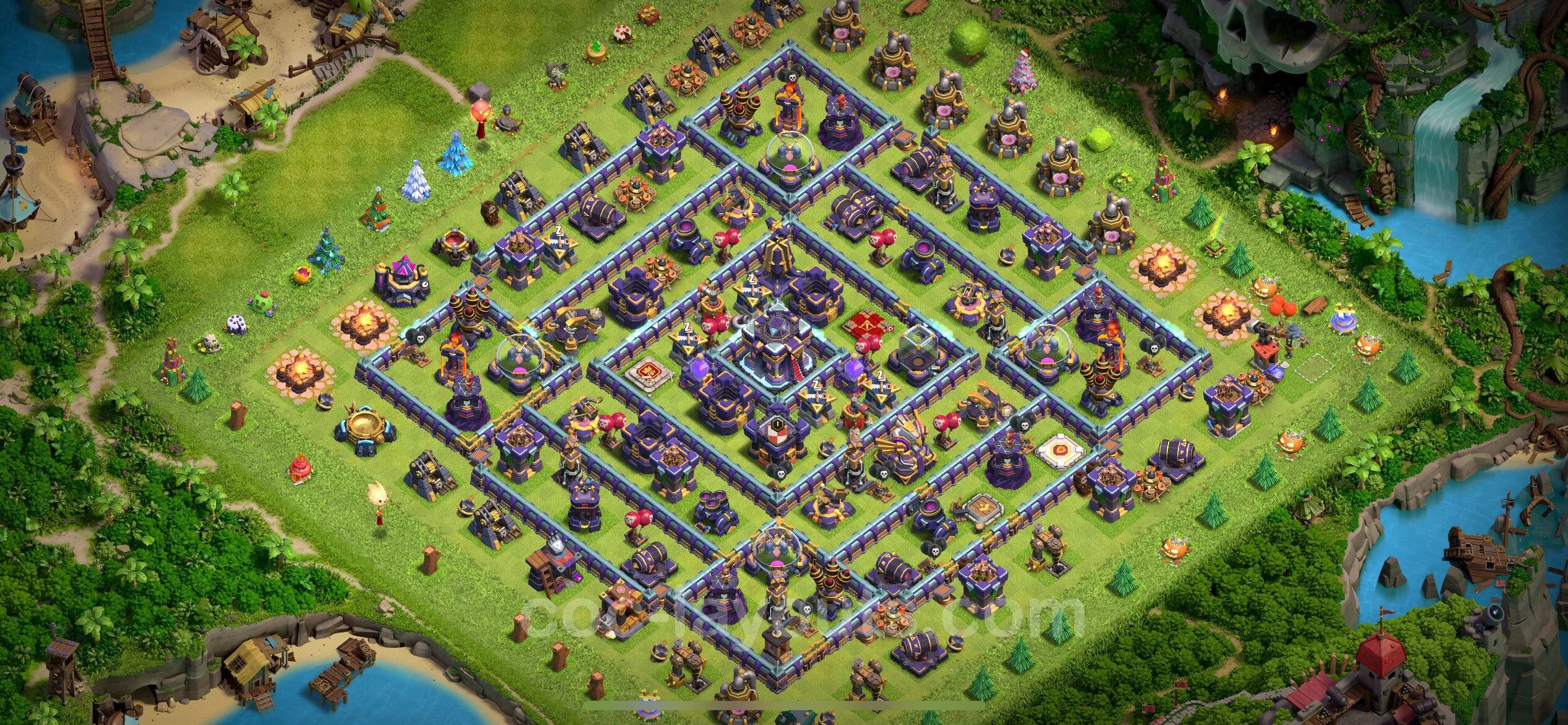 Farming Base TH15 with Link, Anti 3 Stars, Hybrid - plan / layout / design - Clash of Clans - (#6)