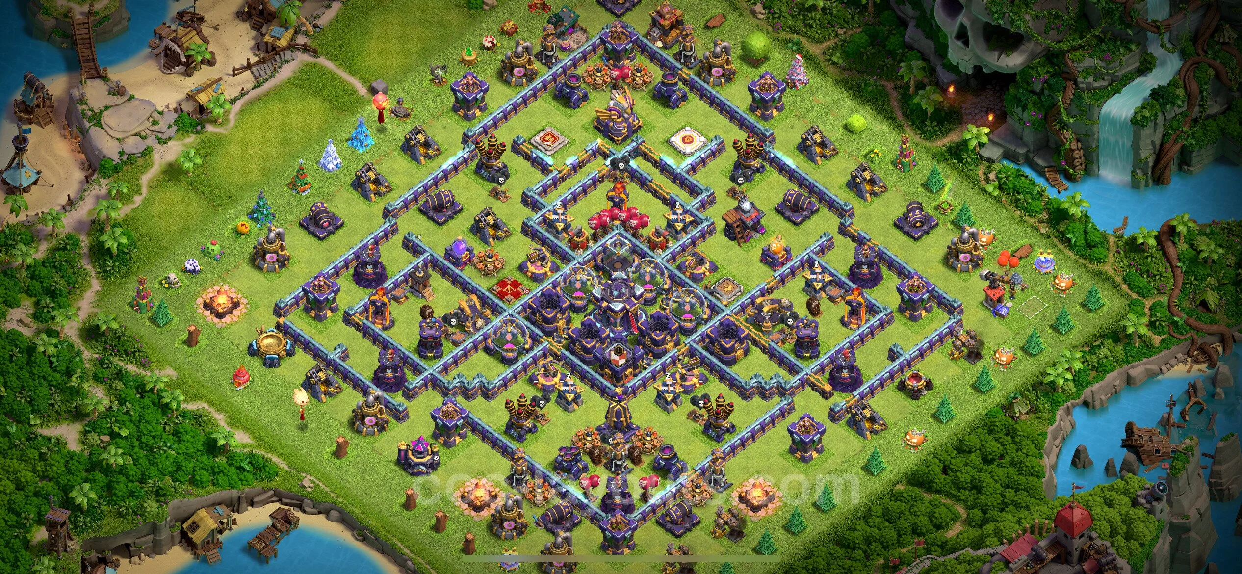 Farming Base TH15 with Link, Anti Everything, Hybrid - plan / layout / design - Clash of Clans - (#7)