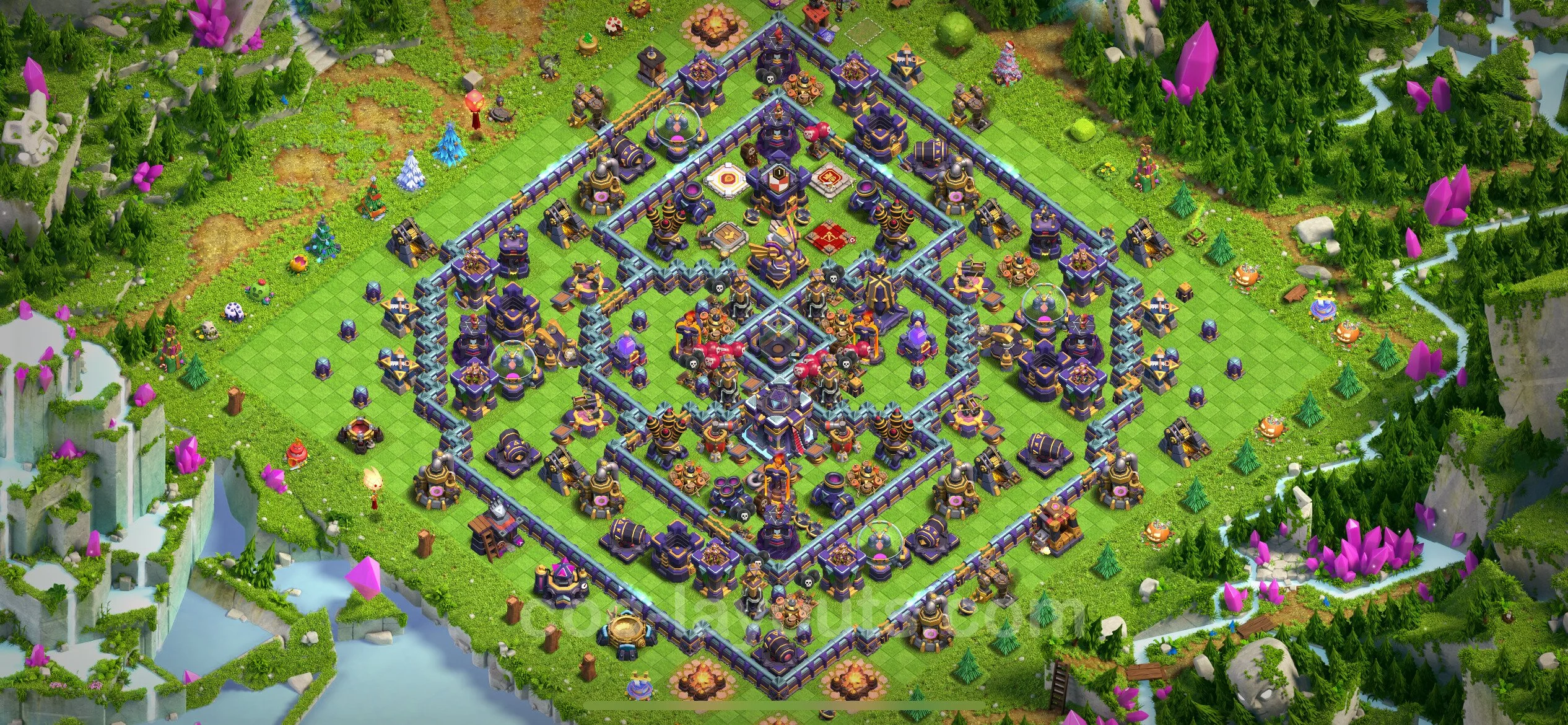 Farming Base TH15 with Link, Anti 3 Stars, Hybrid - plan / layout / design - Clash of Clans - (#8) — Farma TH15