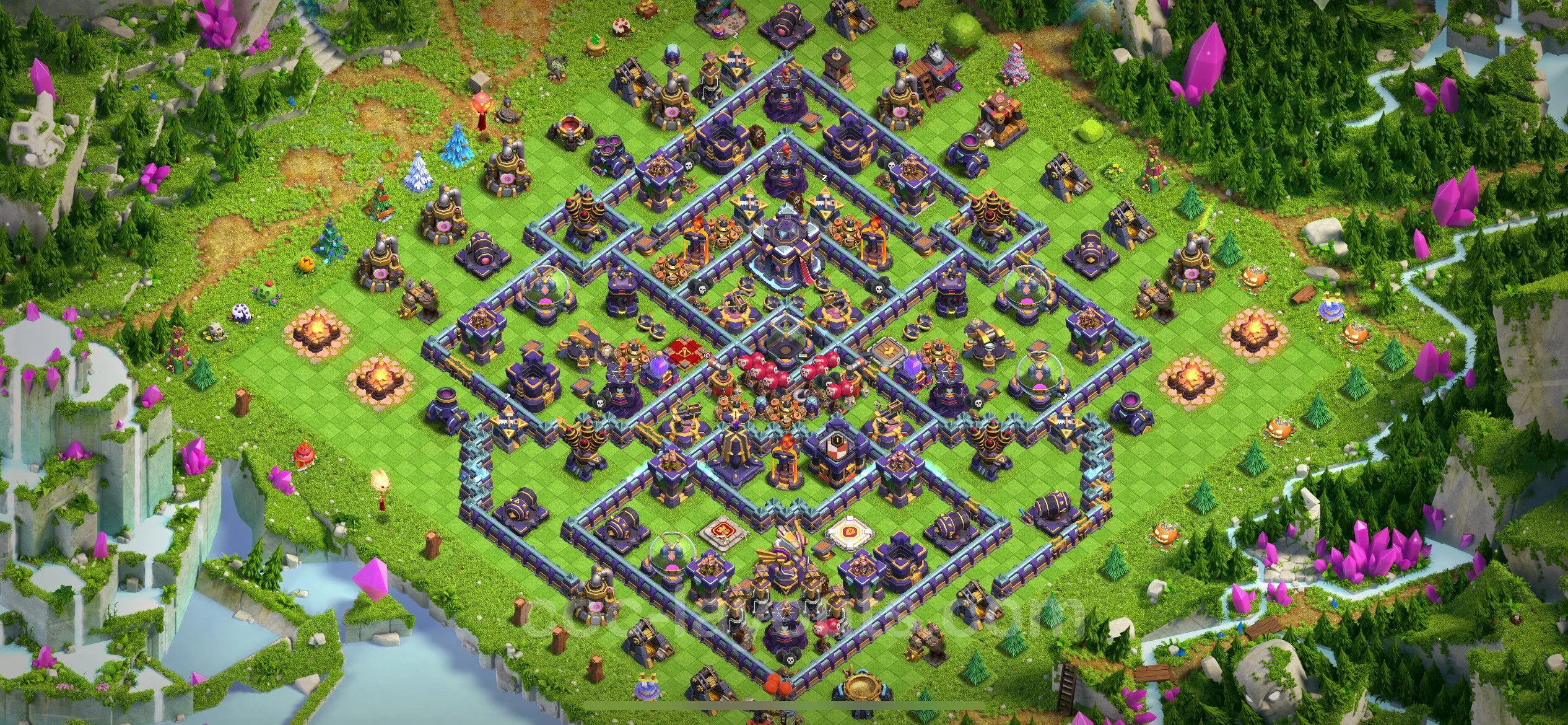 Farming Base TH15 with Link, Anti 3 Stars, Hybrid - plan / layout / design - Clash of Clans - (#9) — Farma TH15