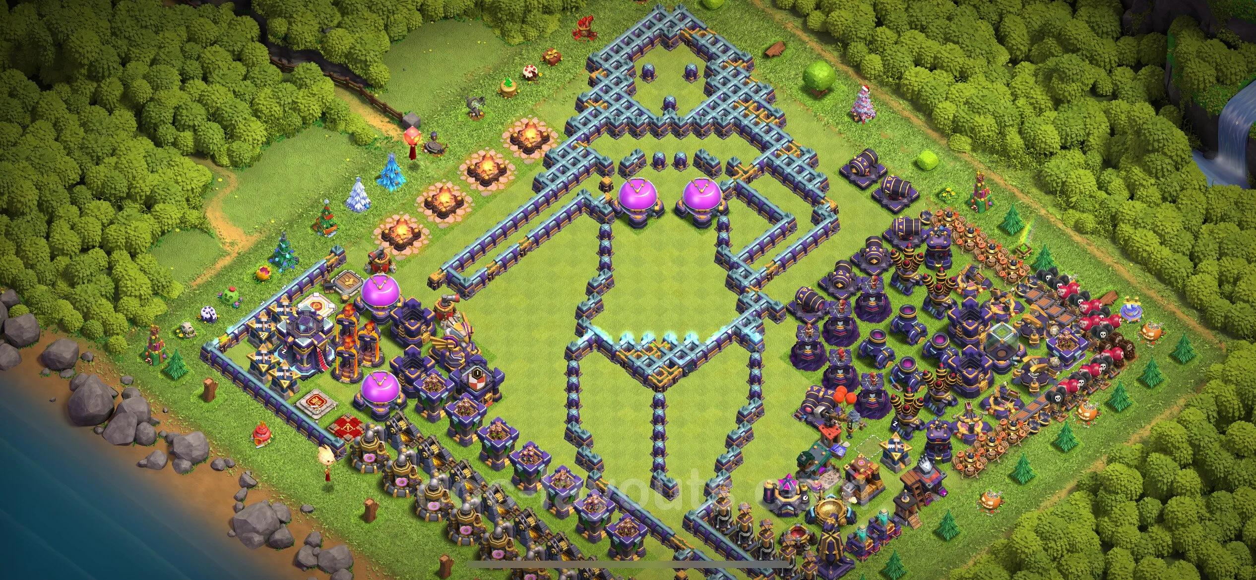 Top Troll Funny Base TH15 with Link - Funny Art Plan - Clash of Clans - (#14) — Fun TH15