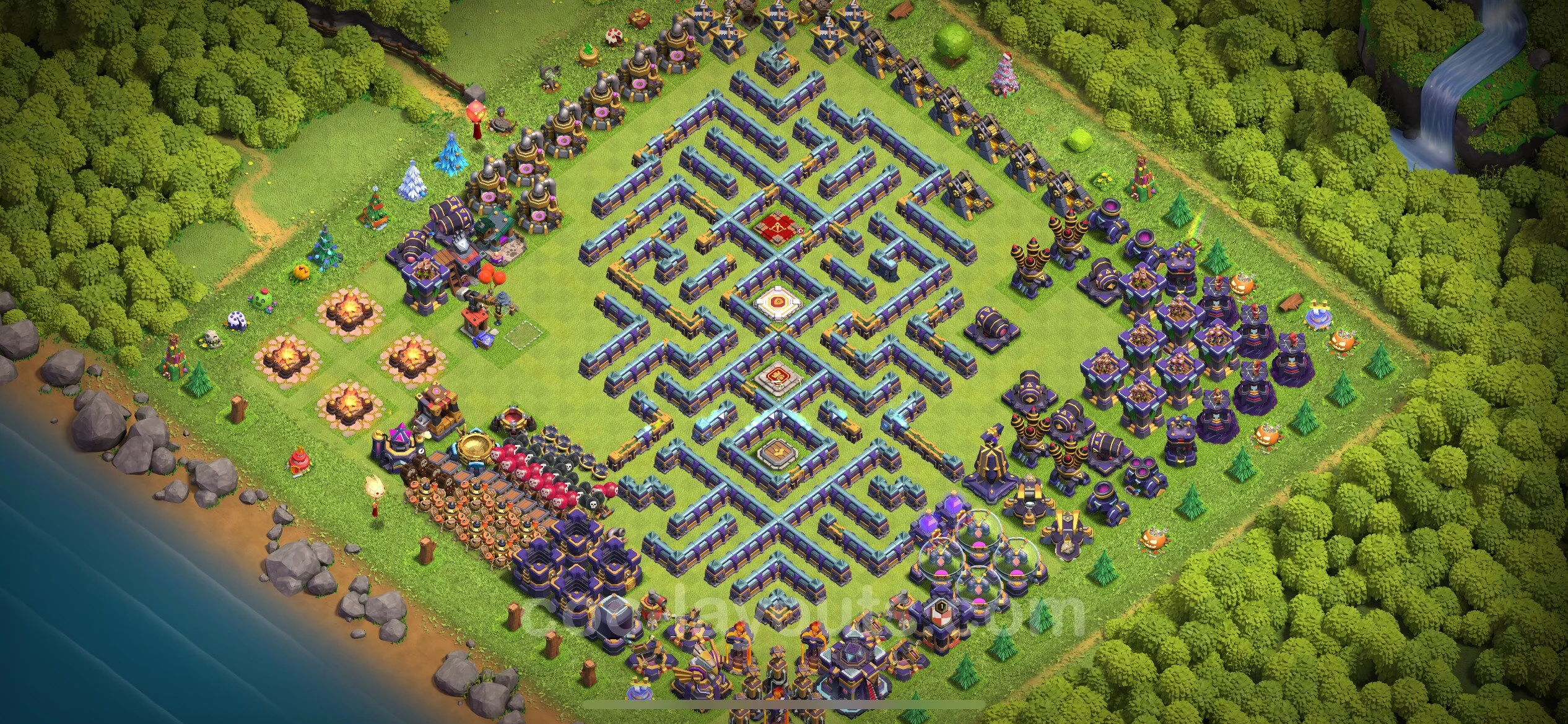 Top Troll Funny Base TH15 with Link - Funny Art Plan - Clash of Clans - (#18) — Zabawa TH15