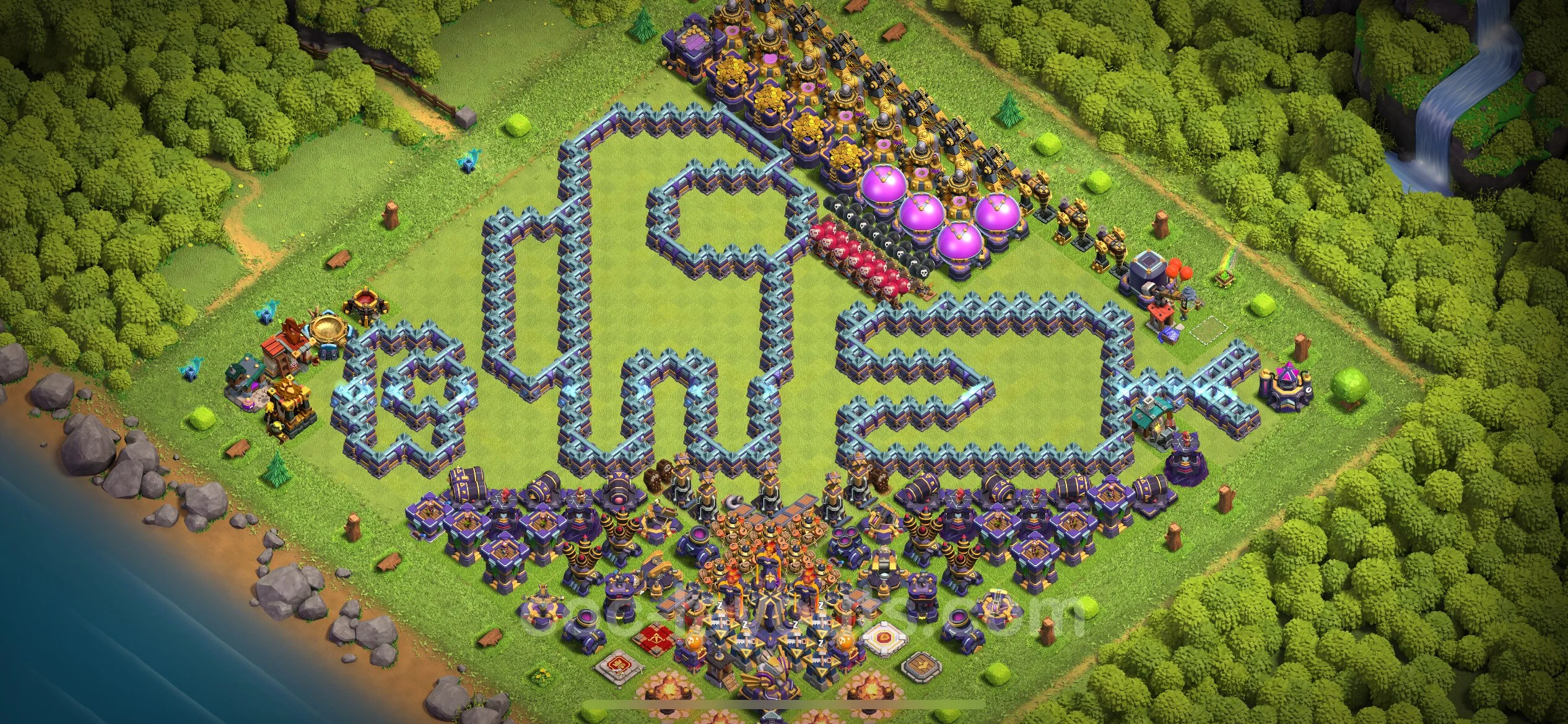 Top Troll Funny Base TH15 with Link - Funny Art Plan - Clash of Clans - (#24) — Zabawa TH15