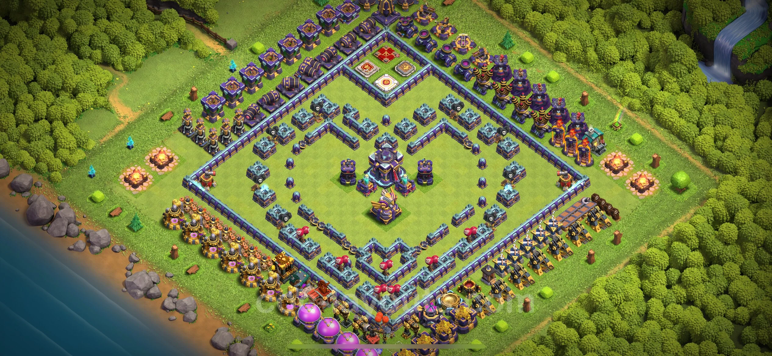 Top Troll Funny Base TH15 with Link - Funny Art Plan - Clash of Clans - (#27) — Zabawa TH15