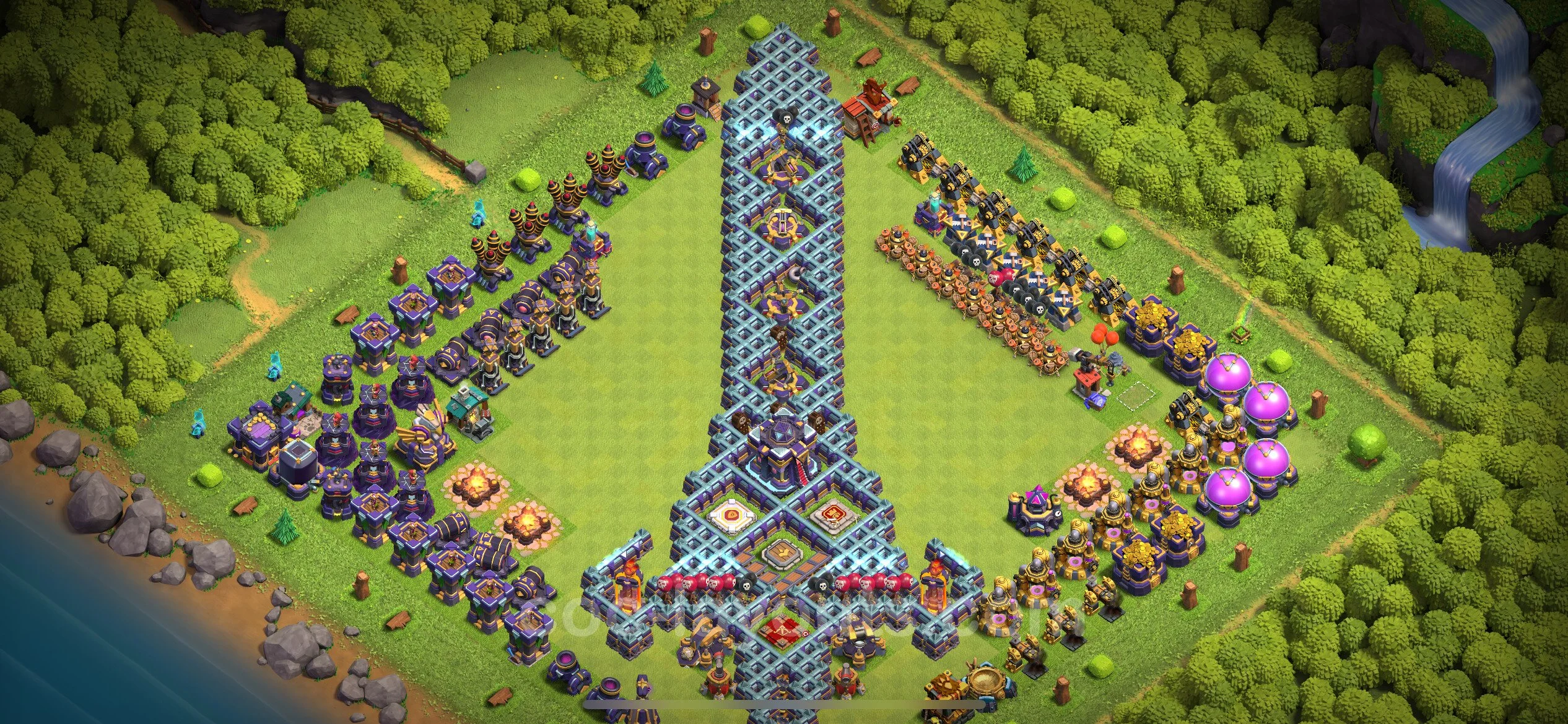 Top Troll Funny Base TH15 with Link - Funny Art Plan - Clash of Clans - (#29) — Spaß TH15