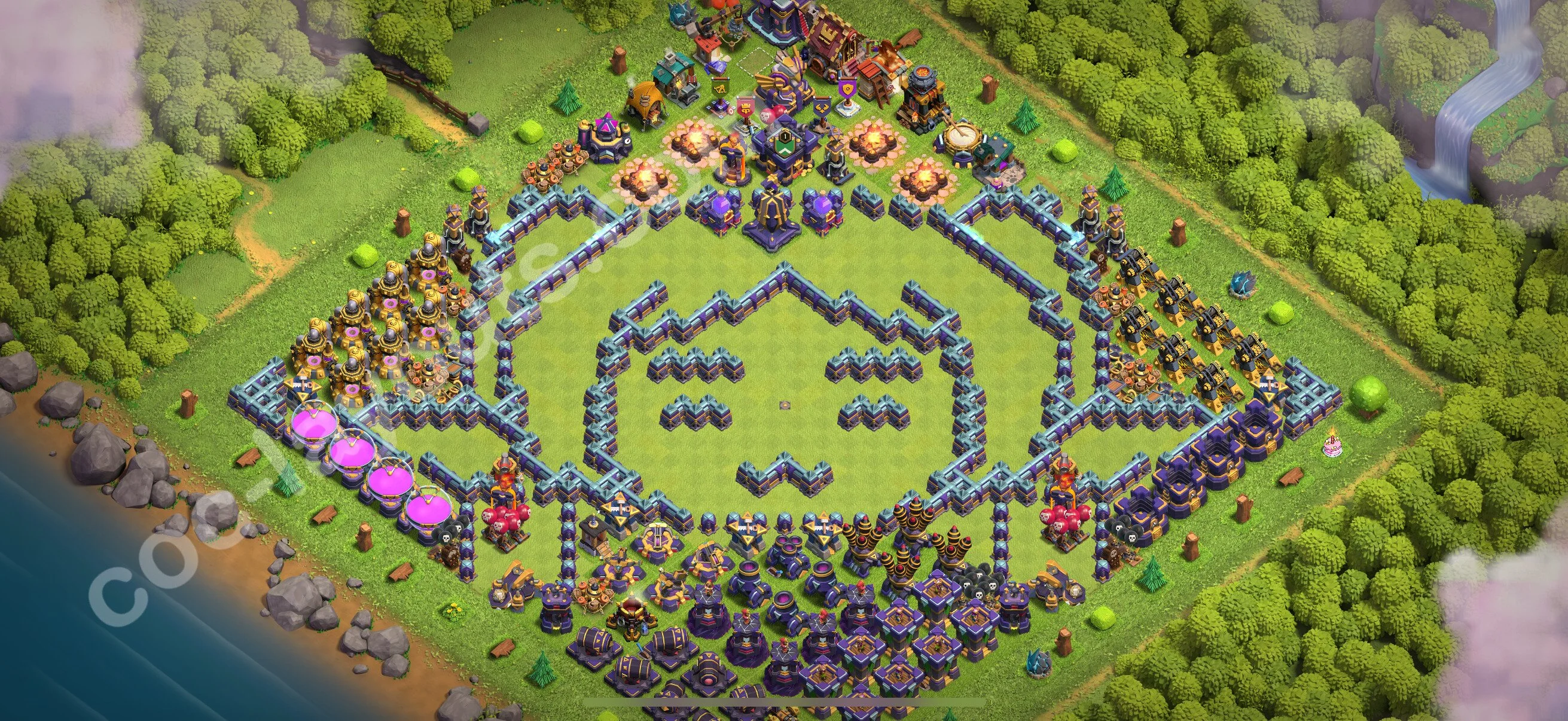 Top Troll Funny Base TH15 with Link - Funny Art Plan 2026 - Clash of Clans - (#38) — Fun TH15