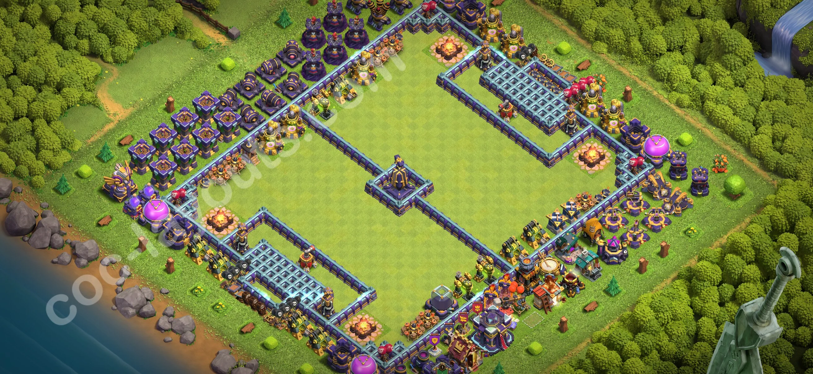 Top Troll Funny Base TH15 with Link - Funny Art Plan 2026 - Clash of Clans - (#40) — Spaß TH15