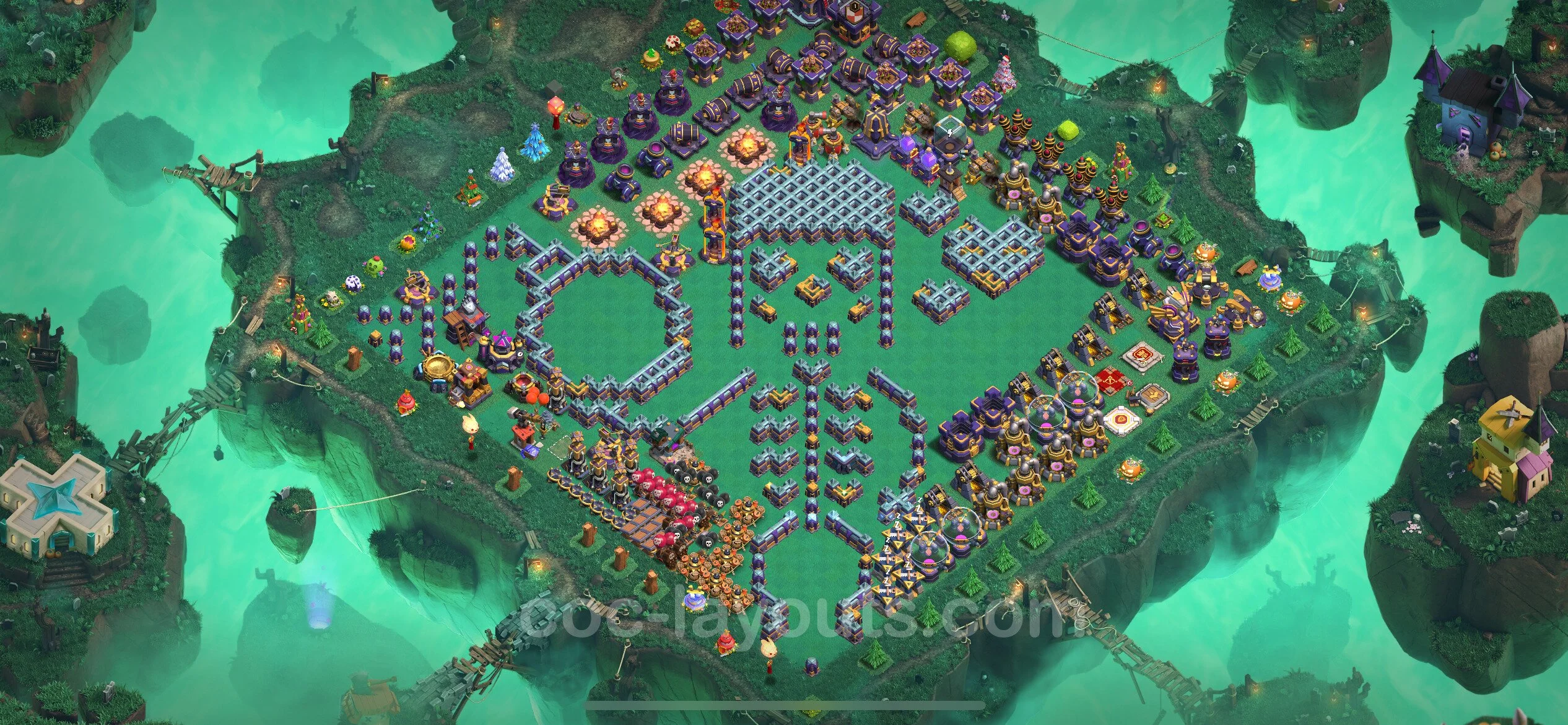 Top Troll Funny Base TH15 with Link - Funny Art Plan - Clash of Clans - (#5)